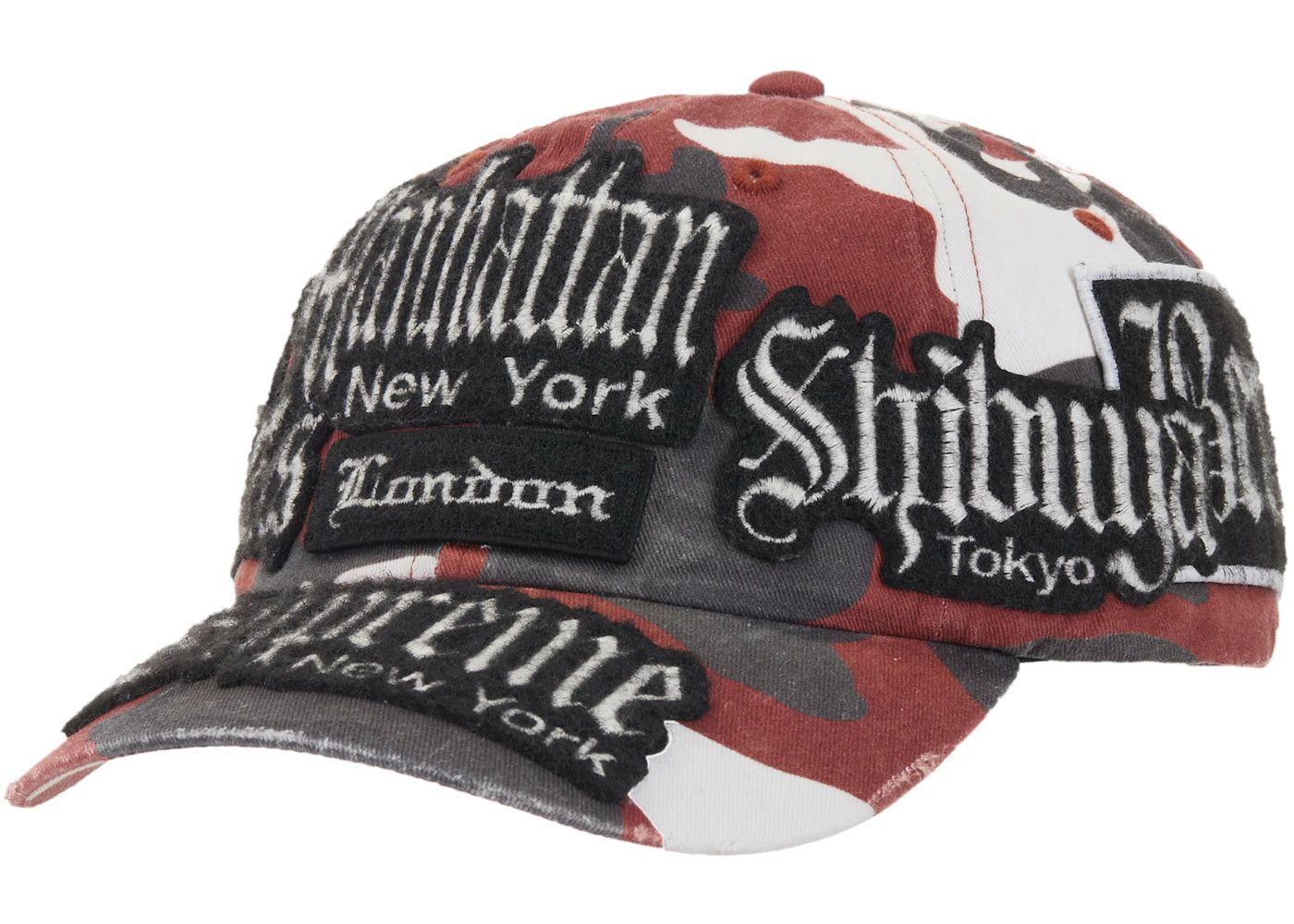 Supreme Supreme Cities Jacquard 6-Panel Tan | Grailed