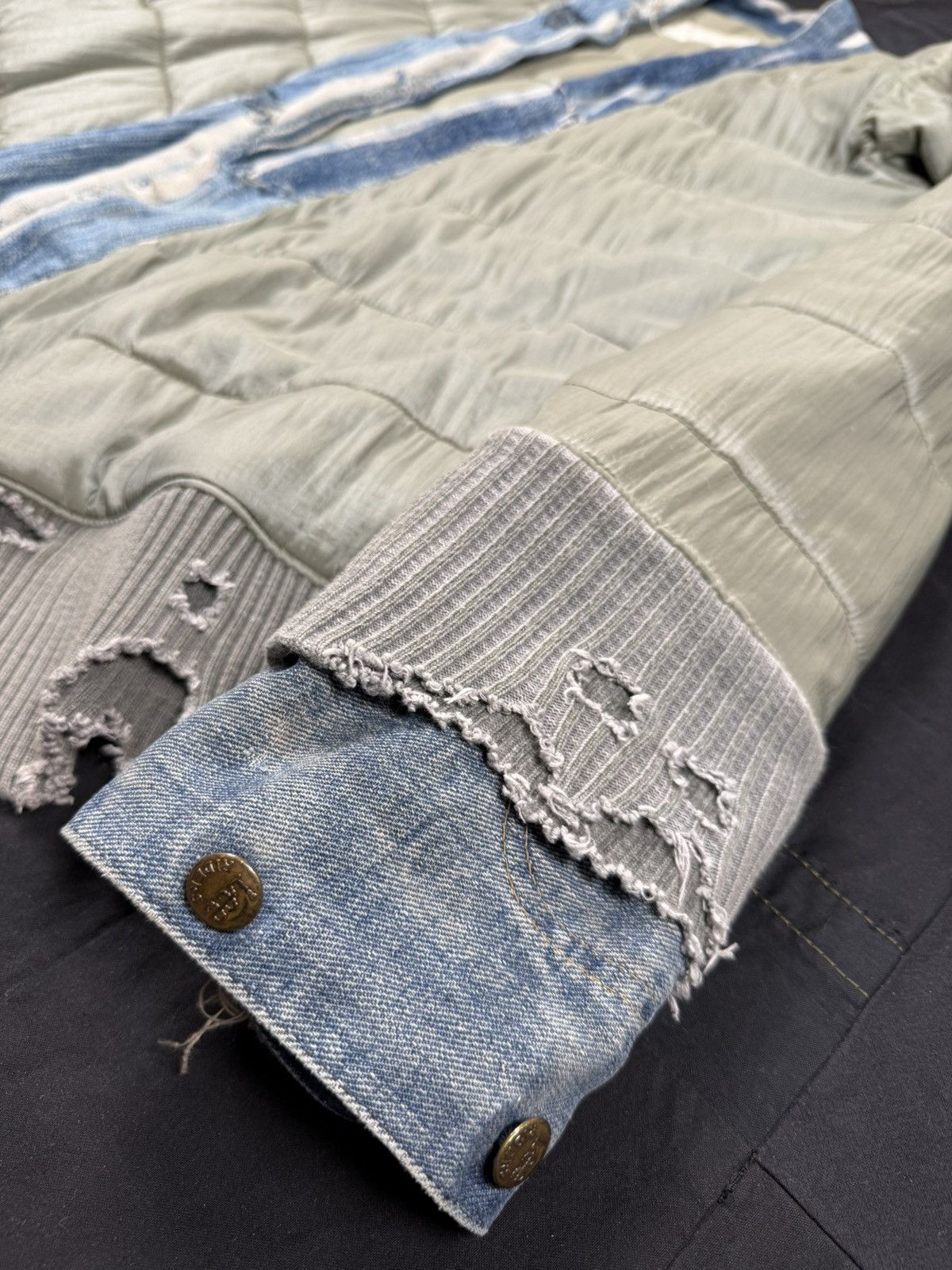 Greg Lauren Stripe Puffy Kimono Size US L / EU 52-54 / 3 - 4 Thumbnail