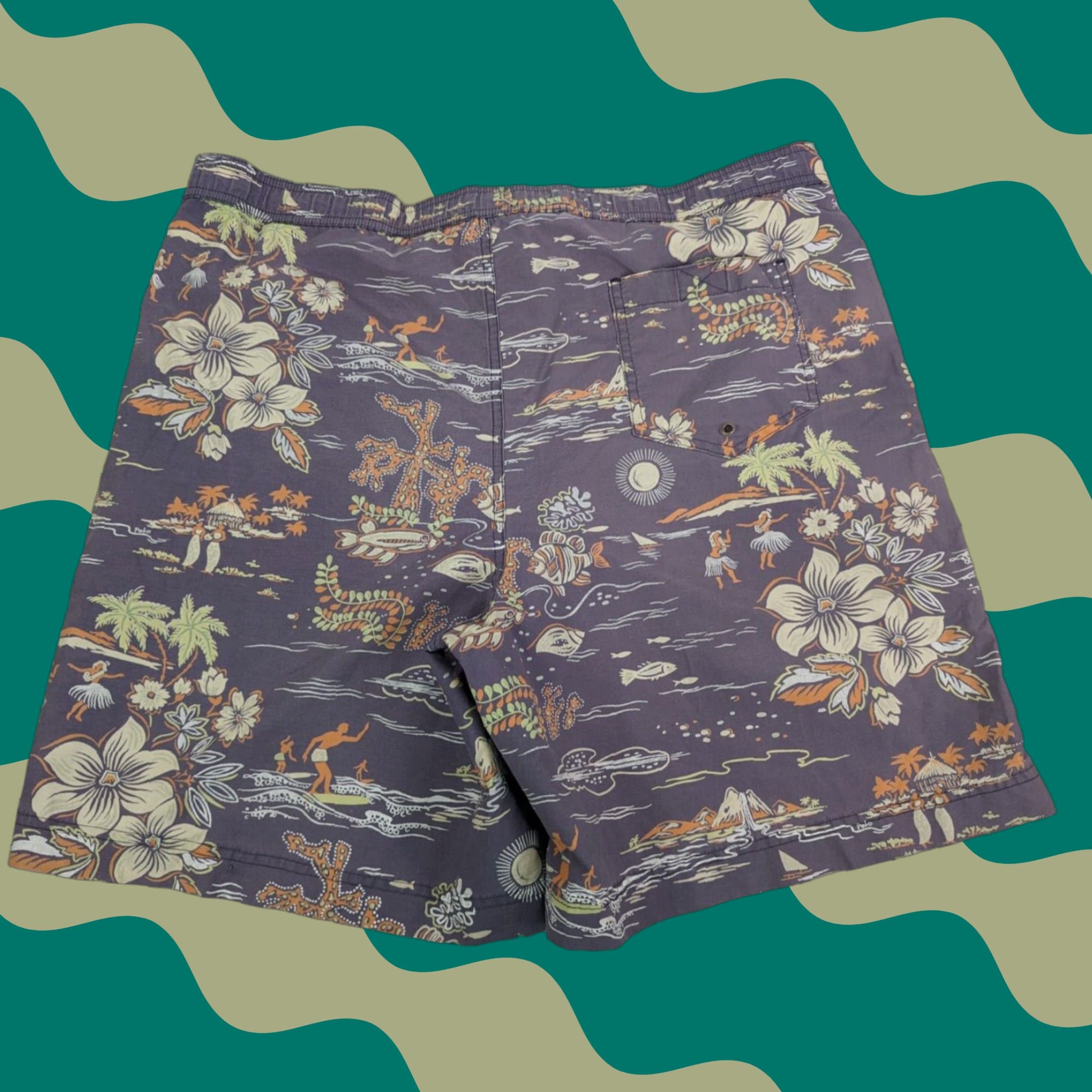 Polo Ralph Lauren Polo Ralph Lauren Swim Shorts XL Multicolor Floral Hawaiian Lined Built-In Brief Pockets Mens Size US XL / EU 56 / 4 - 1 Thumbnail