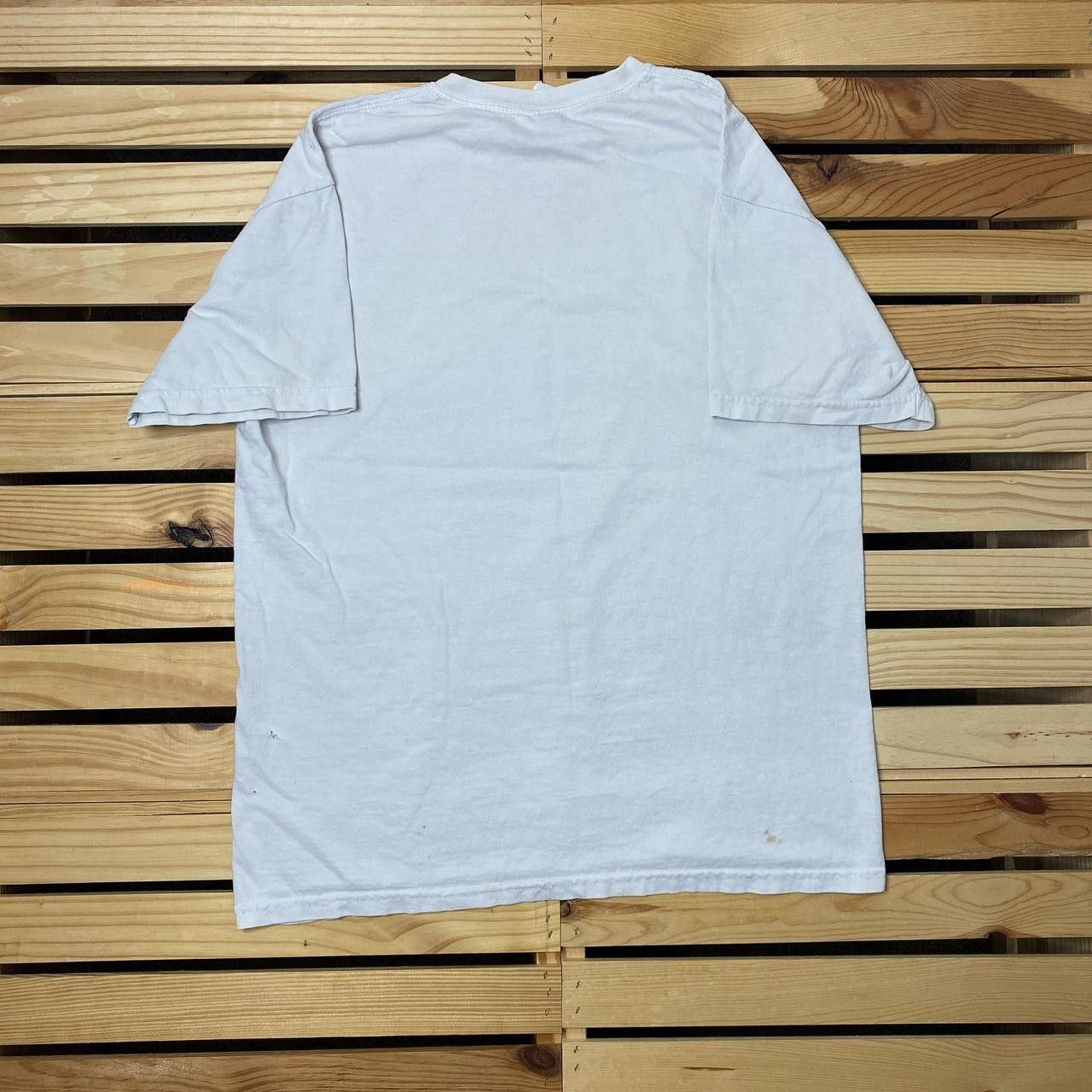 Gildan Miami Ink White Thrashed Y2K Tee Size Medium Size US M / EU 48-50 / 2 - 2 Thumbnail