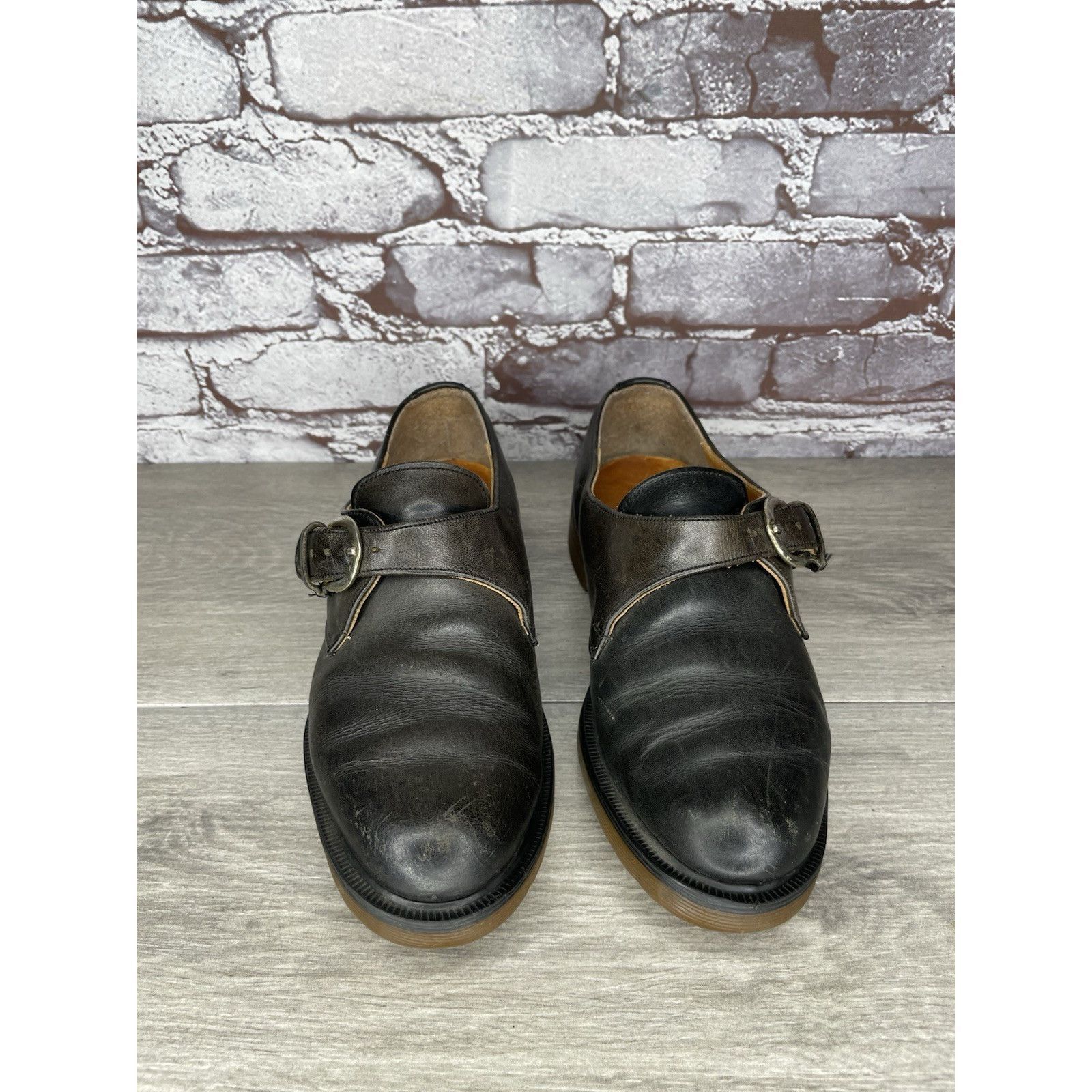 Dr. Martens VTG Dr. Martens Brown Leather Monk Strap Loafer England Shoe Size US 5 / IT 35 - 16 Thumbnail