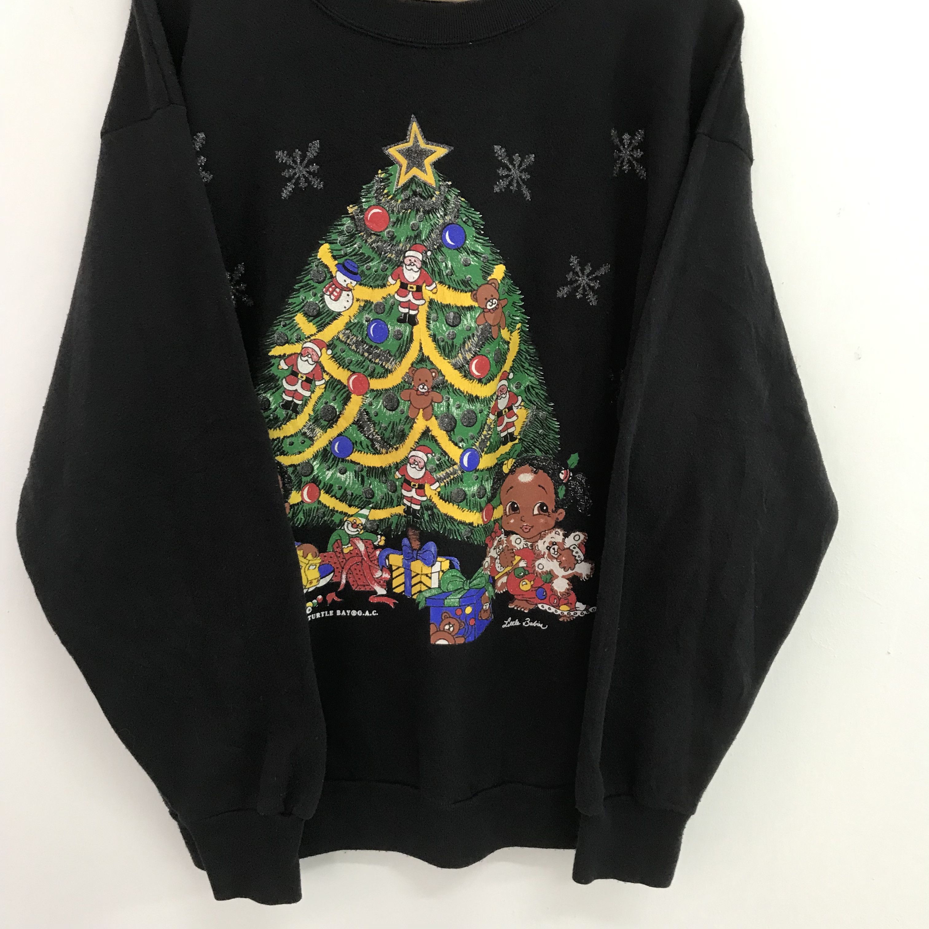 Vintage Vintage 90s Graphics Christmas Party Black - 5552 Size US L / EU 52-54 / 3 - 6 Thumbnail