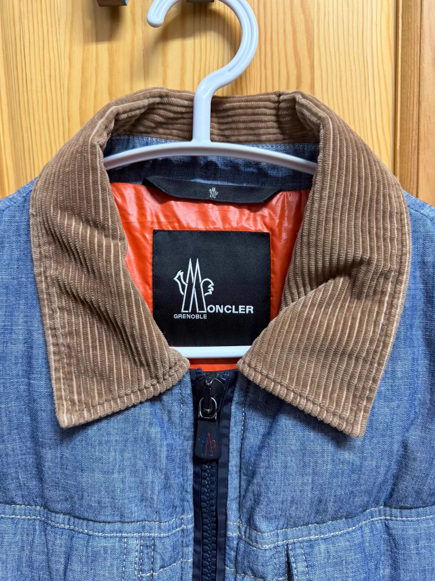 Moncler Moncler Denim Lightweight Down Jacket Size 3 Size US L / EU 52-54 / 3 - 4 Thumbnail