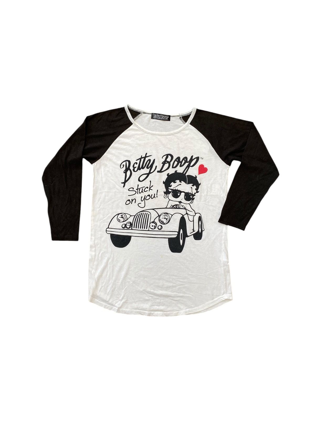 Anime Betty Boop Raglan Tshirt Size M / US 6-8 / IT 42-44 - 1 Thumbnail
