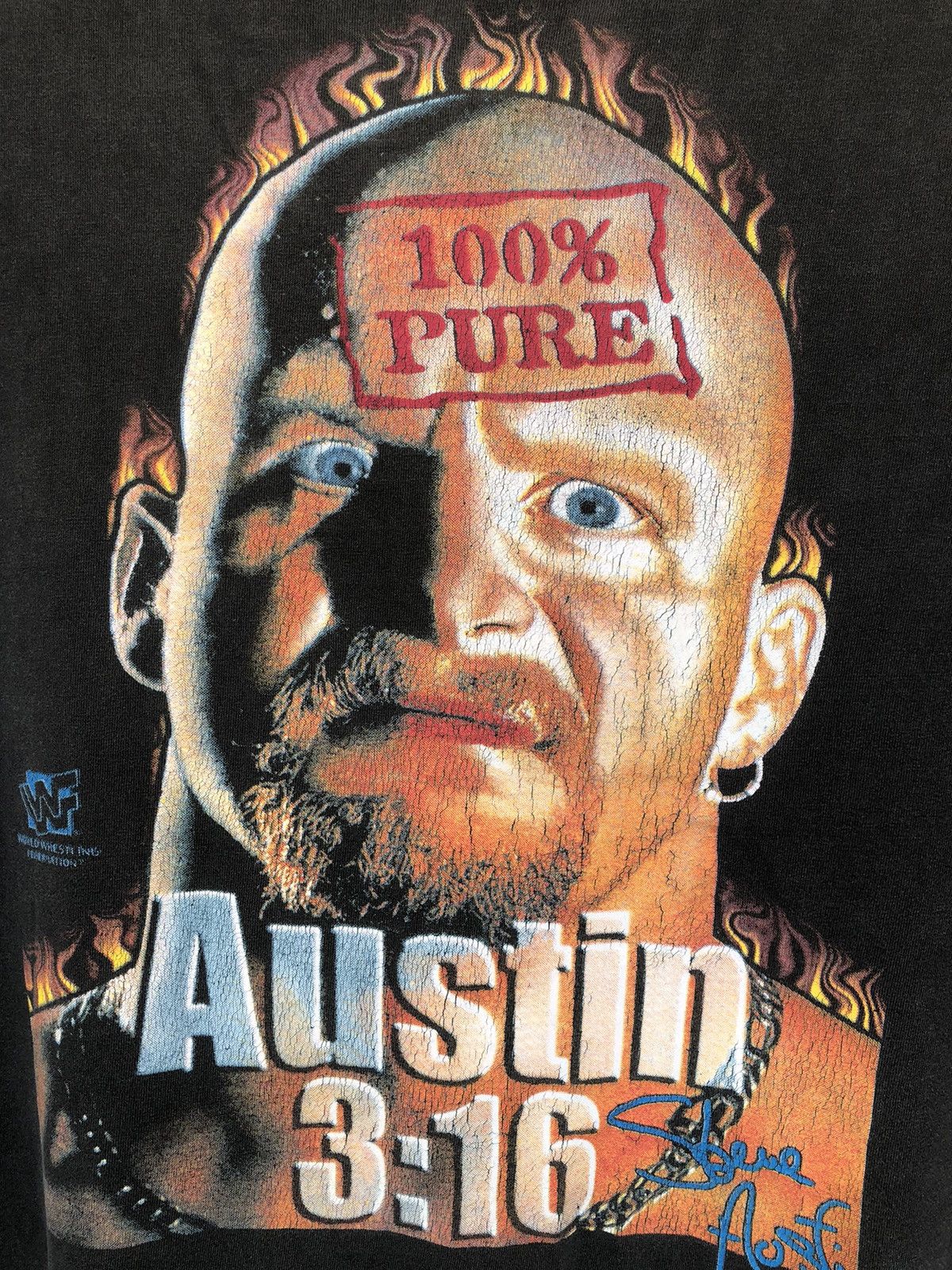 Vintage Vintage STONE COLD WWF Bootleg Wrestling Tee Size US L / EU 52-54 / 3 - 3 Thumbnail