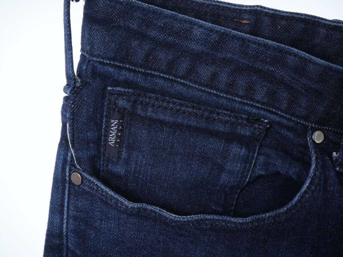 Armani Armani Jeans Metal Logo Blue Denim Slim fit w31 Size US 31 - 7 Thumbnail