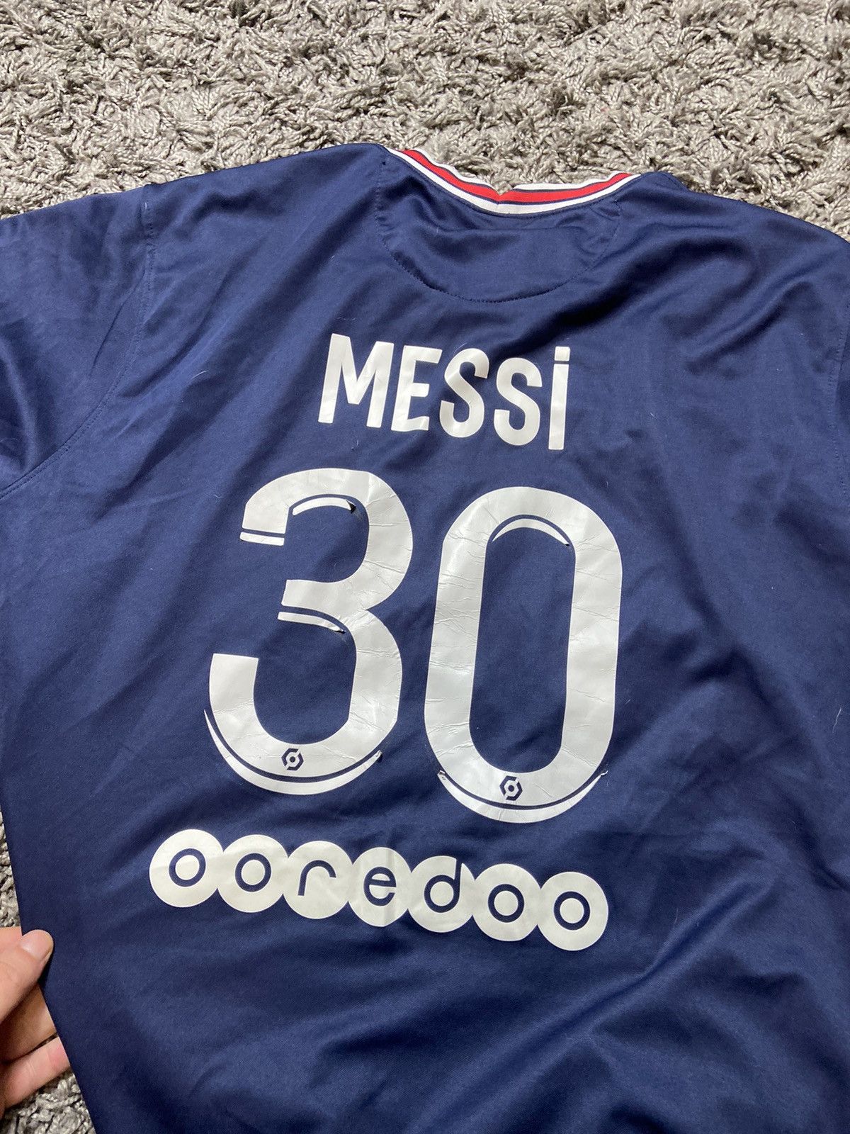 Vintage PARIS SAINT GERMAIN MESSI #30 JORDAN BLOCK CORE JERSEY Size US XL / EU 56 / 4 - 4 Thumbnail