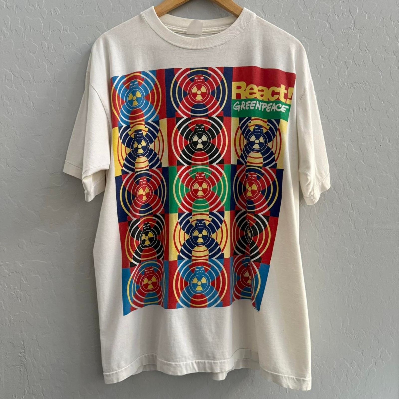 Other Vintage 1992 Greenpeace Concert Humanitarian Shirt Size US XL / EU 56 / 4 - 1 Thumbnail