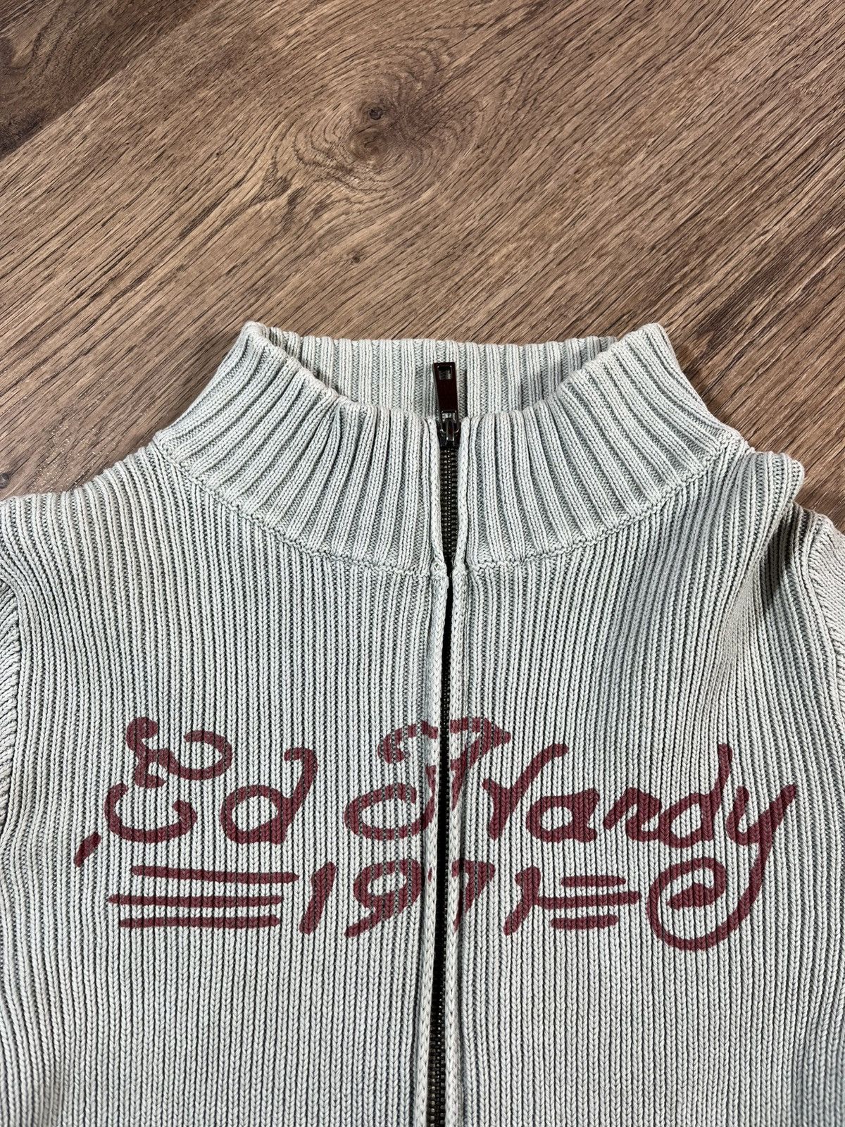 Ed Hardy Ed Hardy Exclusive Rose Death Track Jacket Sweater Size XL / US 12-14 / IT 48-50 - 6 Thumbnail