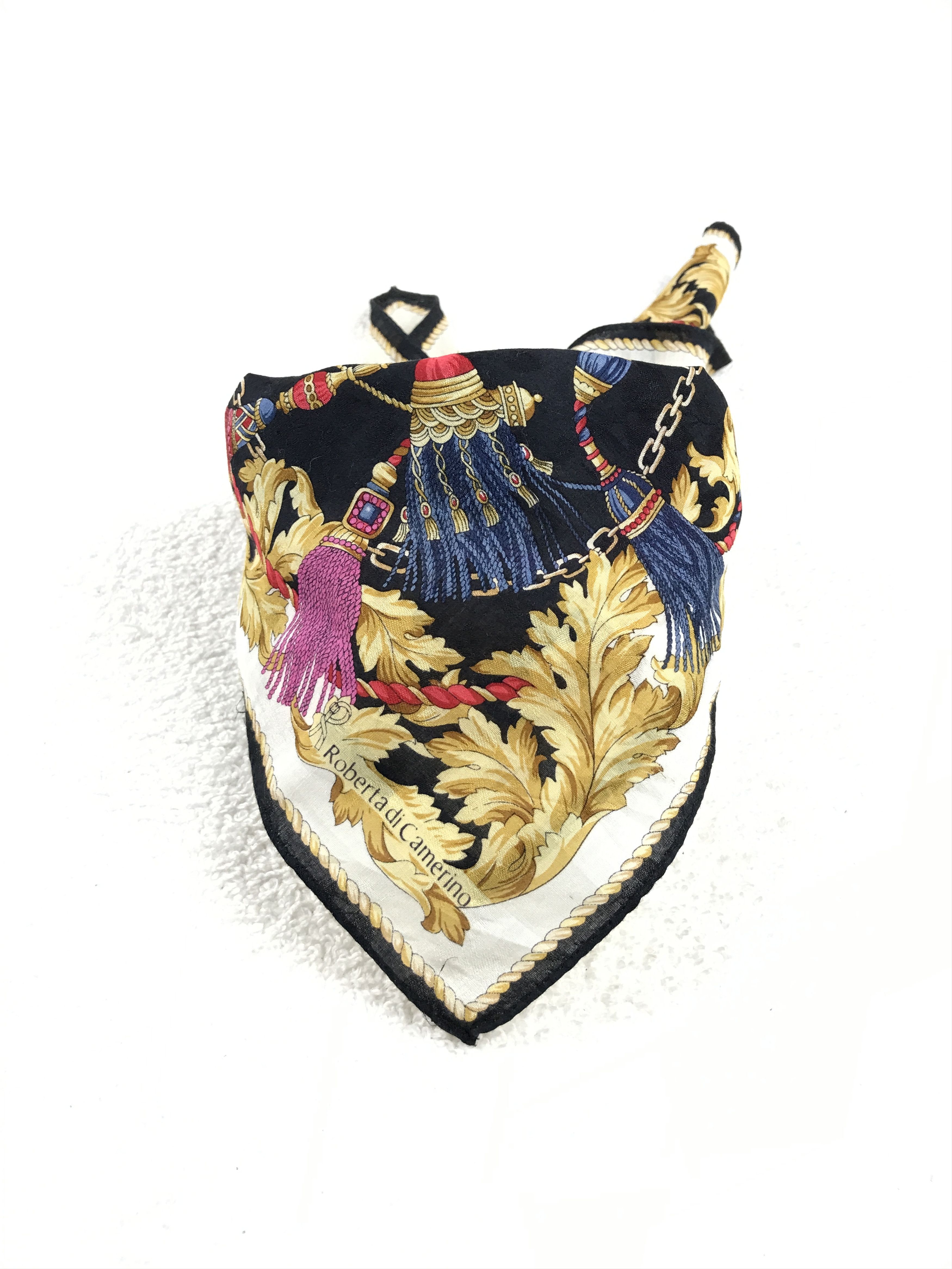 Designer × Roberta di Camerino × Vintage Vintage Roberto de Camerino Bandana Neckerchief Handkerchief Size ONE SIZE - 3 Thumbnail