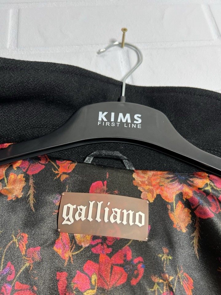 John Galliano Galliano Wool Blend Biker Jacket Black Size 28\42 Size M / US 6-8 / IT 42-44 - 6 Thumbnail