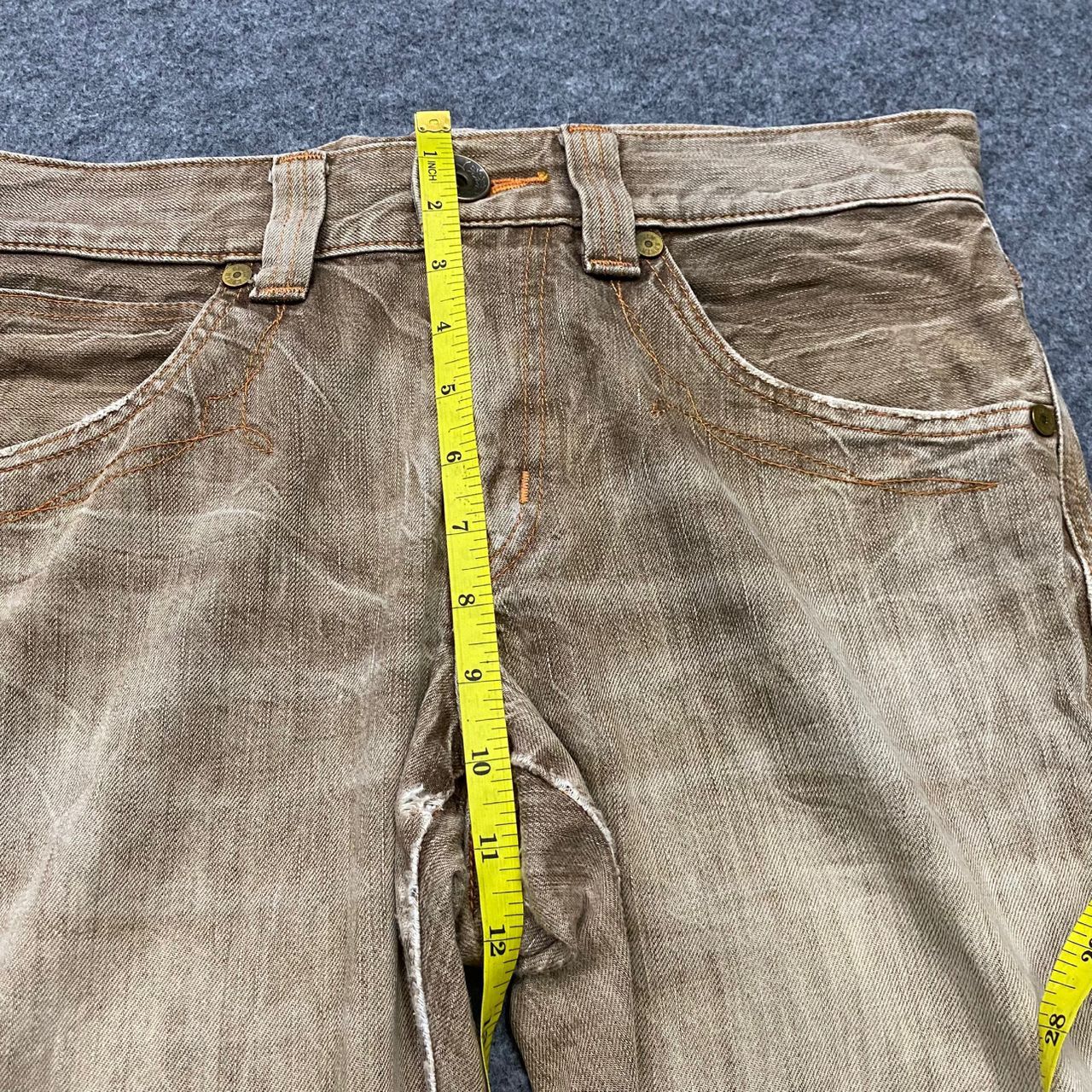 Edwin 💥Best Offer💥Vintage Edwin Blue Trip Distressed Denim Size US 33 - 8 Thumbnail