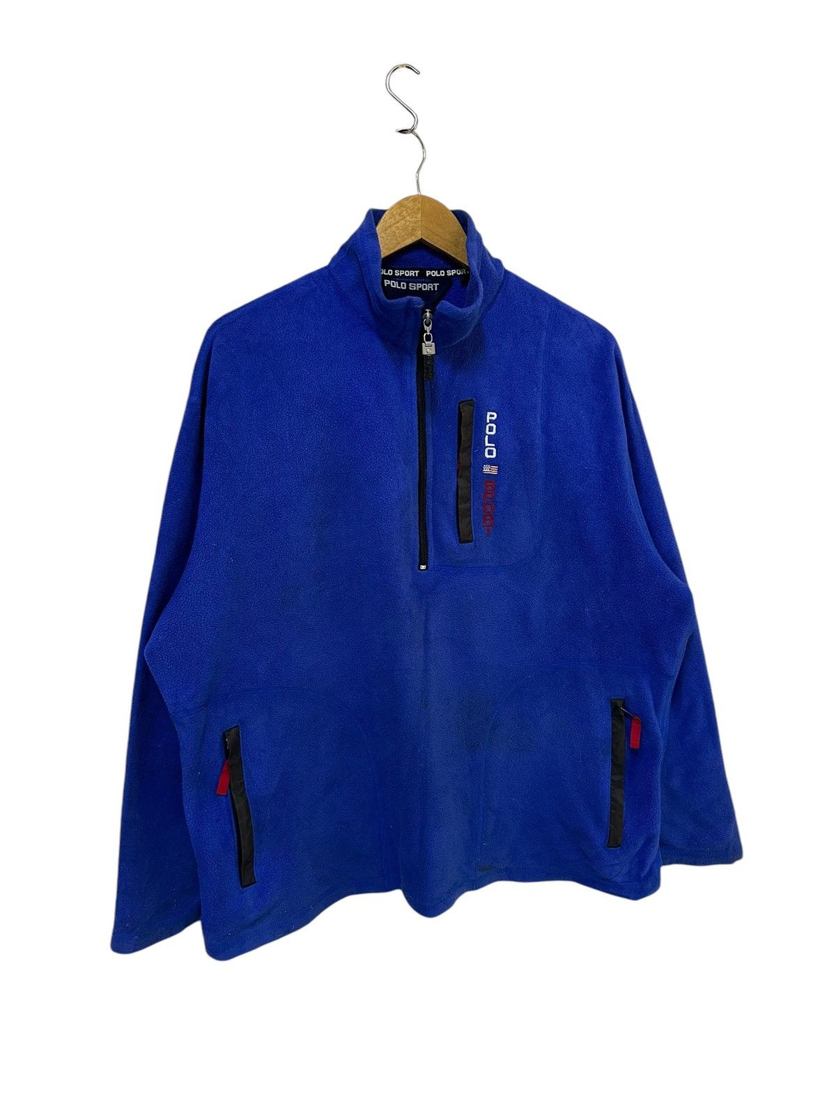 Polo Ralph Lauren × Vintage vintage polo sports half zipper fleece shirts Size US L / EU 52-54 / 3 - 3 Thumbnail