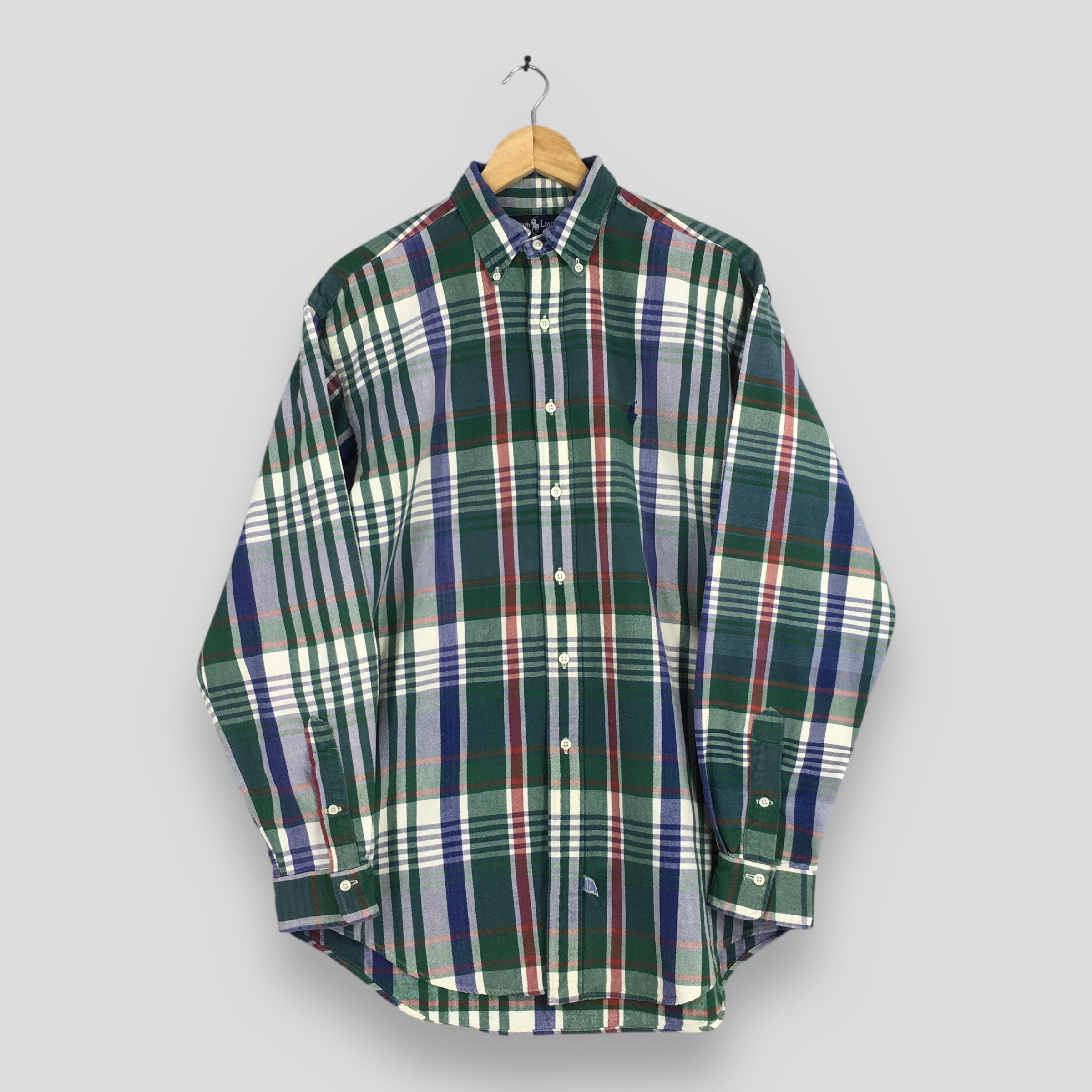 Polo Ralph Lauren Vintage 90s Polo Ralph Lauren Checkered Flannel Shirt Medium Size US M / EU 48-50 / 2 - 1 Thumbnail