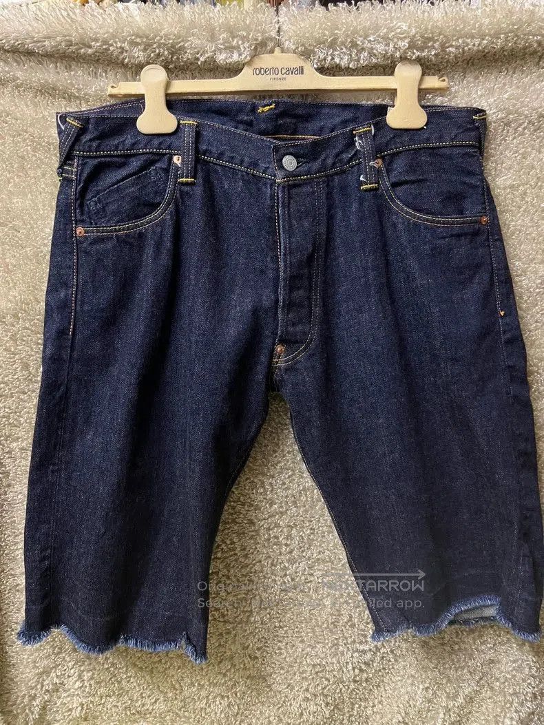 Japanese Brand Evisu Men's Raw Denim Casual Shorts. Size US 38 / EU 54 - 1 Thumbnail