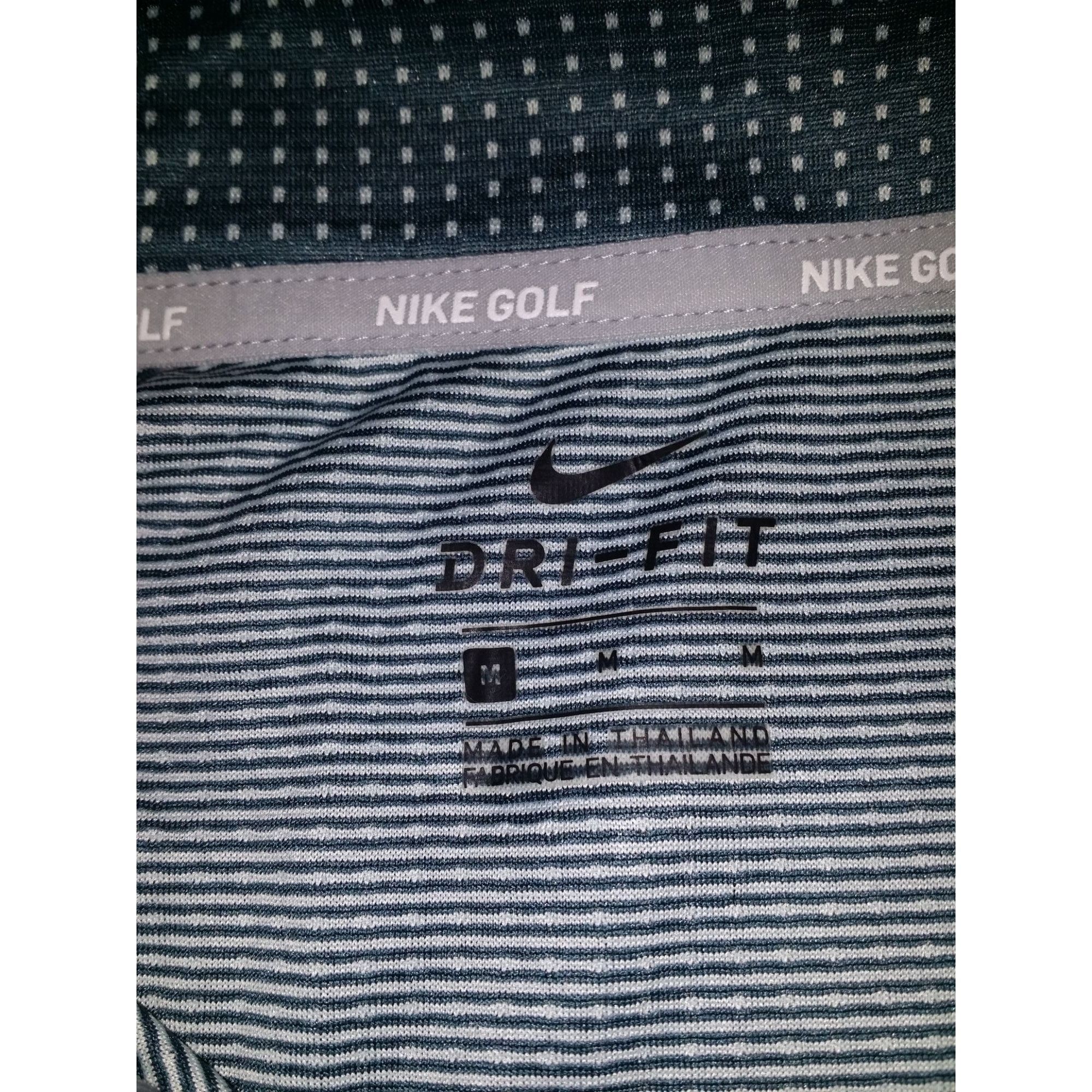 Nike Nike Golf Polo Men Sz M Dri Fit Green Spotted 929535-357 Cas Size US M / EU 48-50 / 2 - 5 Thumbnail