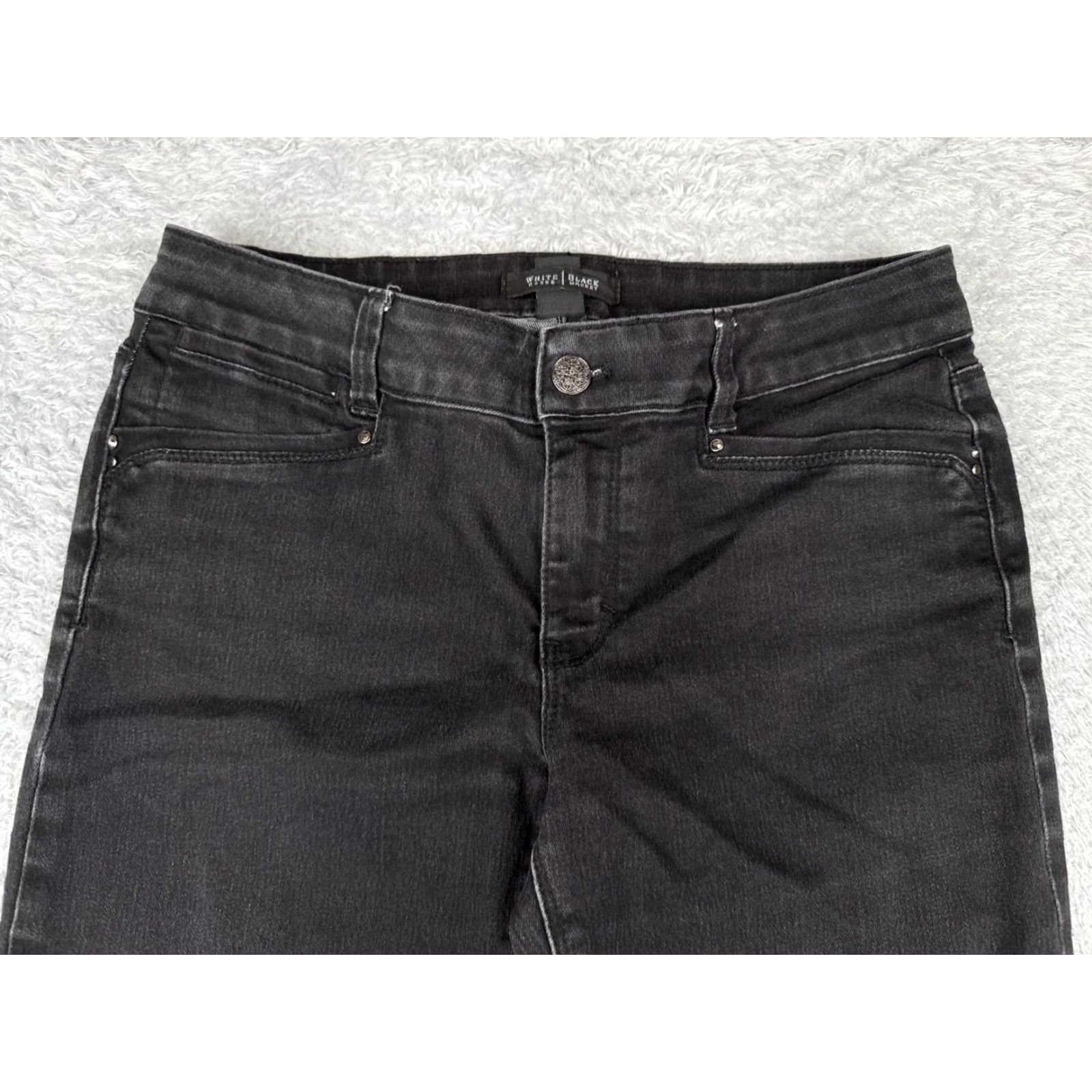 White House Black Market White House Black Market Jeans Women 6 Black Denim Dark Wash Bootcut 30x28 Denim Fashion Jeans Women 6 Black Vintage: No Size 28" / US 6 / IT 42 - 4 Thumbnail
