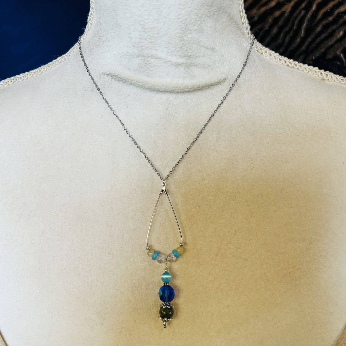 Handmade Handcrafted vintage bead changeable charm pendant necklace Size ONE SIZE - 2 Thumbnail
