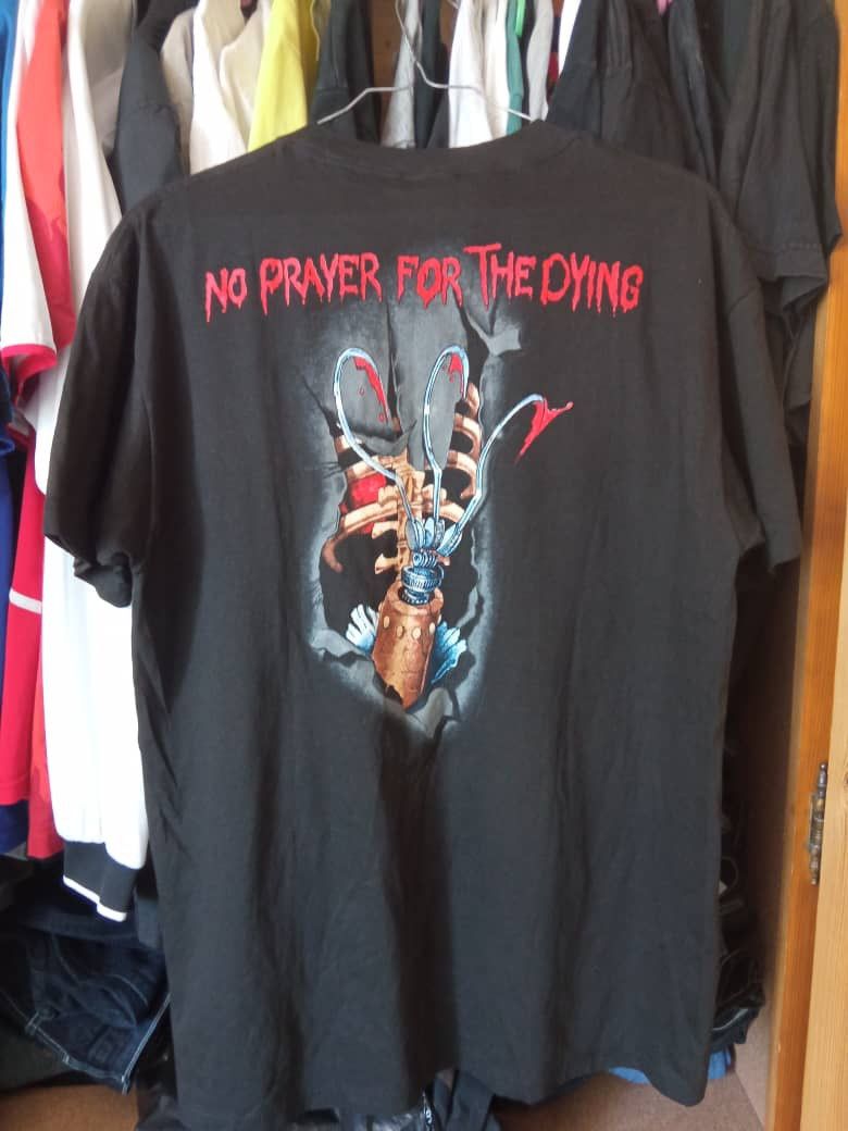 Iron Maiden × Vintage vintage 1990 Iron Maiden no prayer for the dying thrasher Size US XL / EU 56 / 4 - 2 Thumbnail