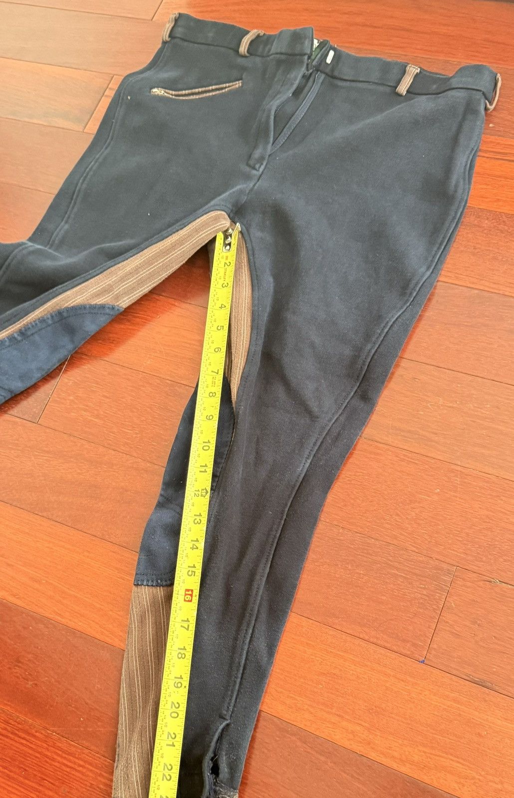 Other Let's Ride TuffRider 17W x 23L Charcoal Brown Riding Pants Size 22" - 10 Thumbnail