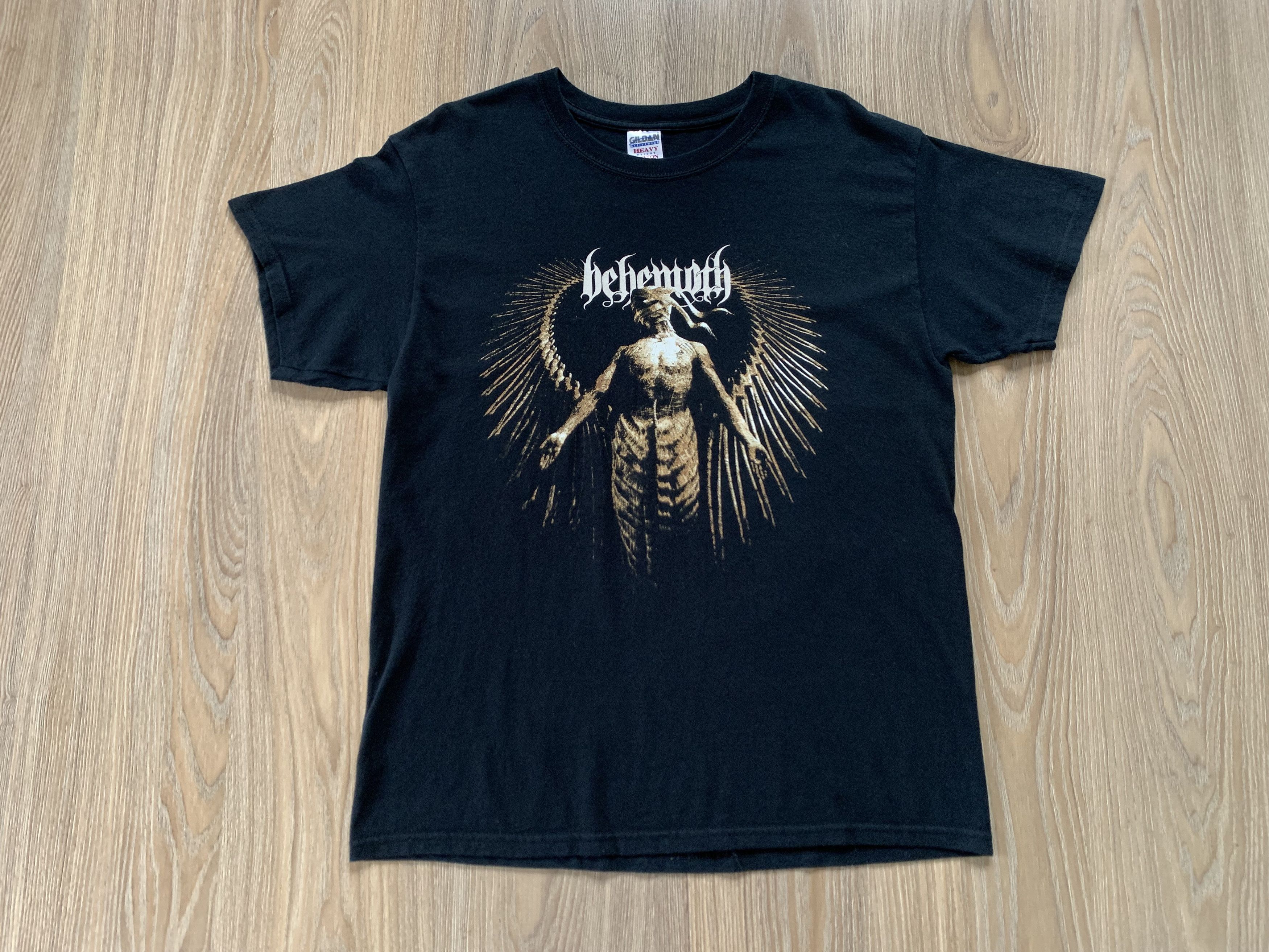 Band Tees × Gildan × Vintage Vintage Behemoth 2006 Black Metal Band T-Shirt Size US L / EU 52-54 / 3 - 2 Thumbnail