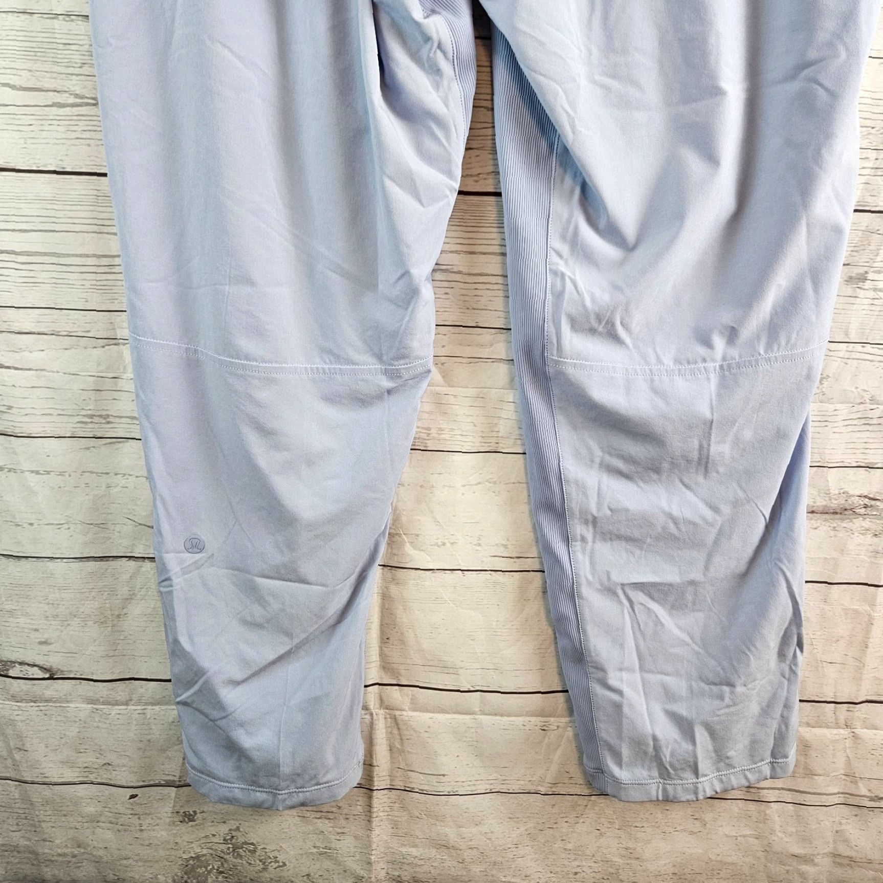 Lululemon Lululemon Womens Beyond The Studio Crop Pants Sz 12 Blue High Rise Drawstring Cropped Activewear Pants Women 12 Blue Athleisure Size 34" / US 12 / IT 48 - 5 Thumbnail