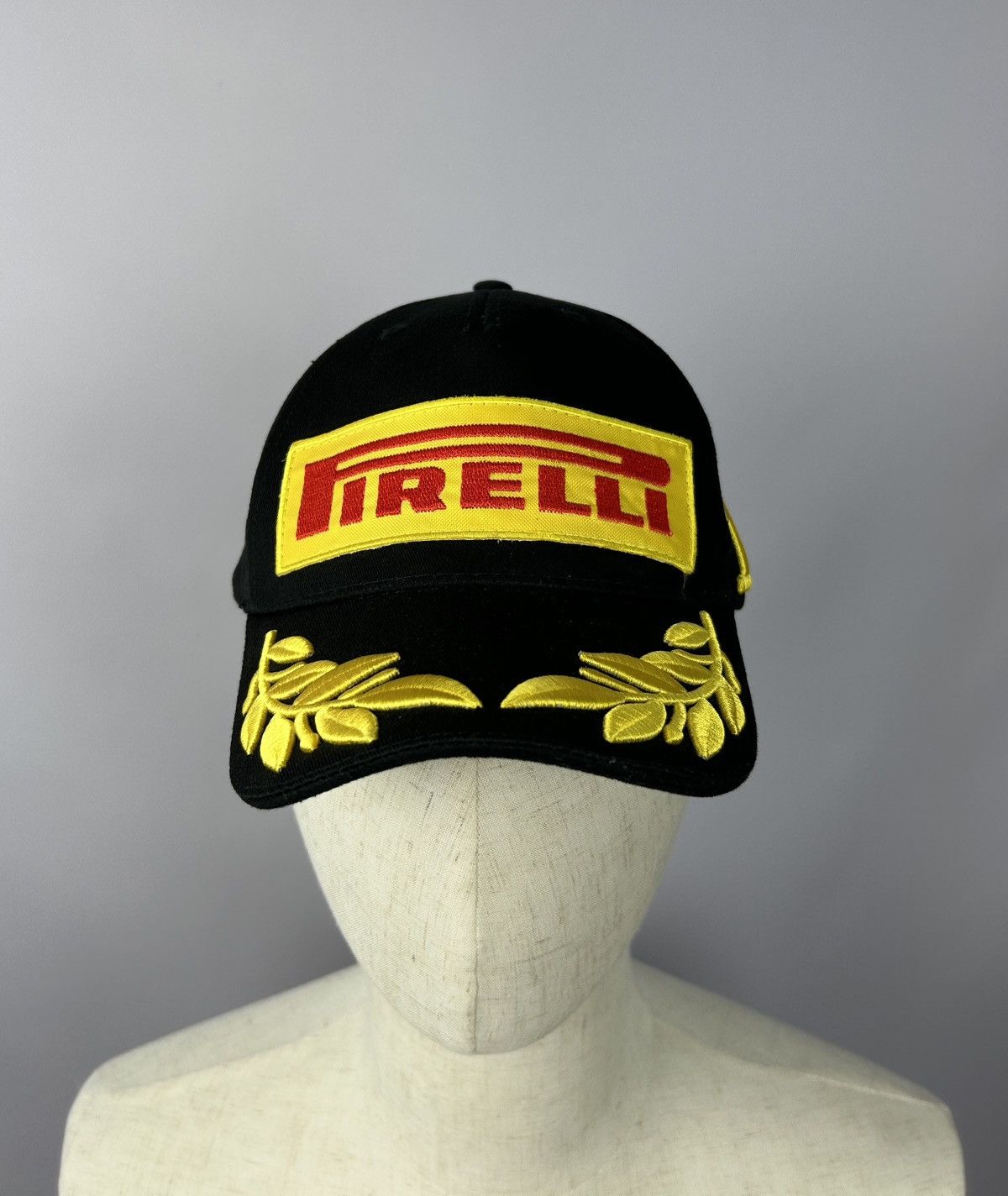 Formula 1 × Pirelli × Vintage Pirelli Formula Uno Vintage RARE 1st Place Grand Prix Cap Size ONE SIZE - 2 Thumbnail