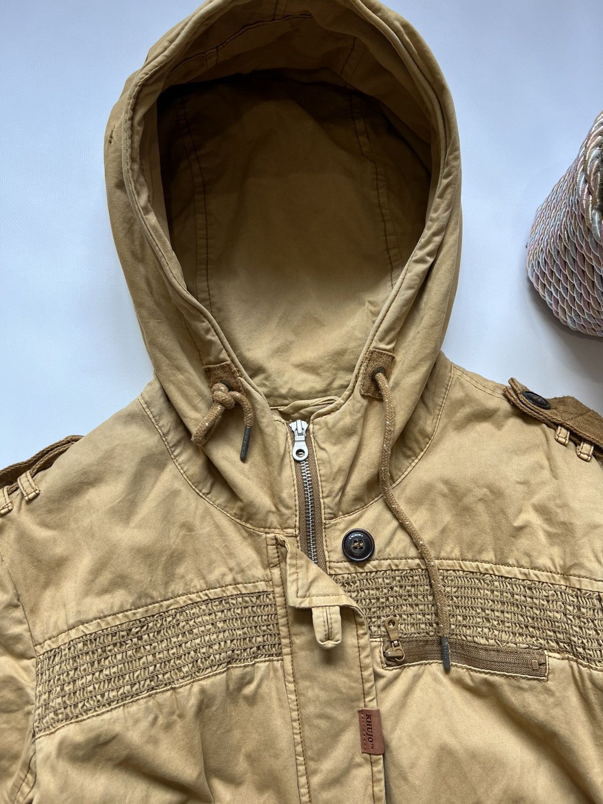khujo Khujo Beige Brown Military Multipocket Jacket Size US M / EU 48-50 / 2 - 6 Thumbnail