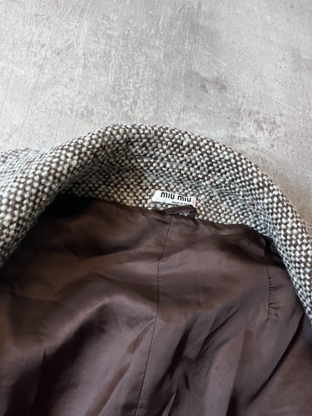 Miu Miu Miu Miu A/W 2009 Double breasted wool tweed melange jacket Size M / US 6-8 / IT 42-44 - 6 Thumbnail