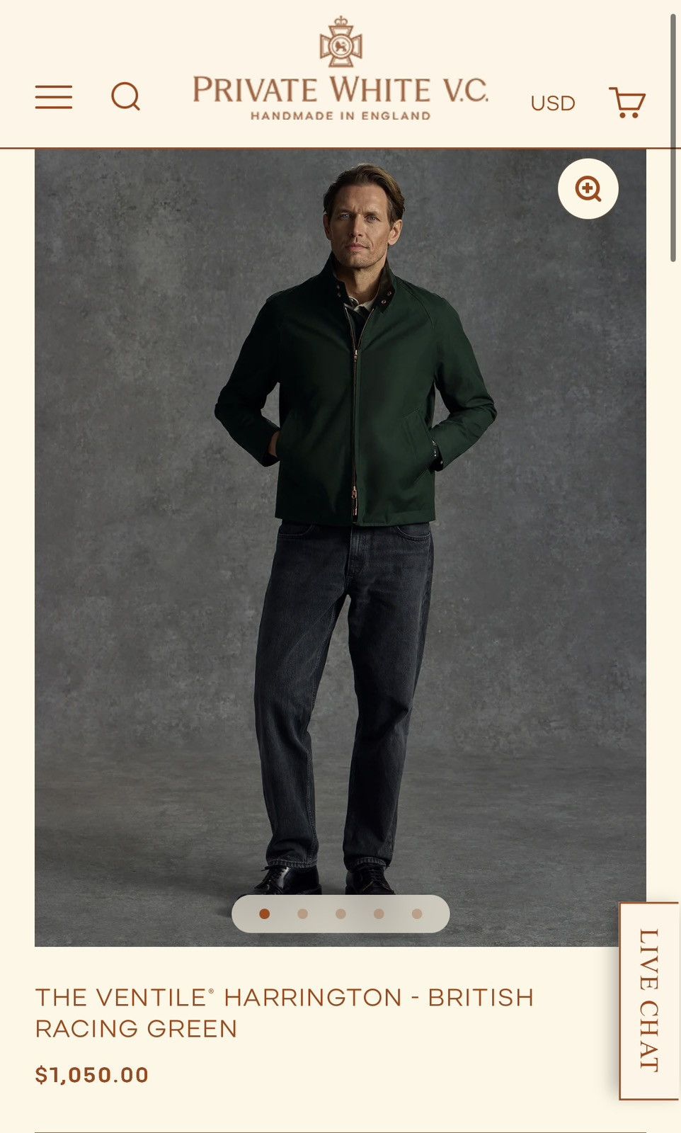 Private White V.C. Private White V.C The Ventile Harrington Jacket Size US XS / EU 42 / 0 - 9 Thumbnail