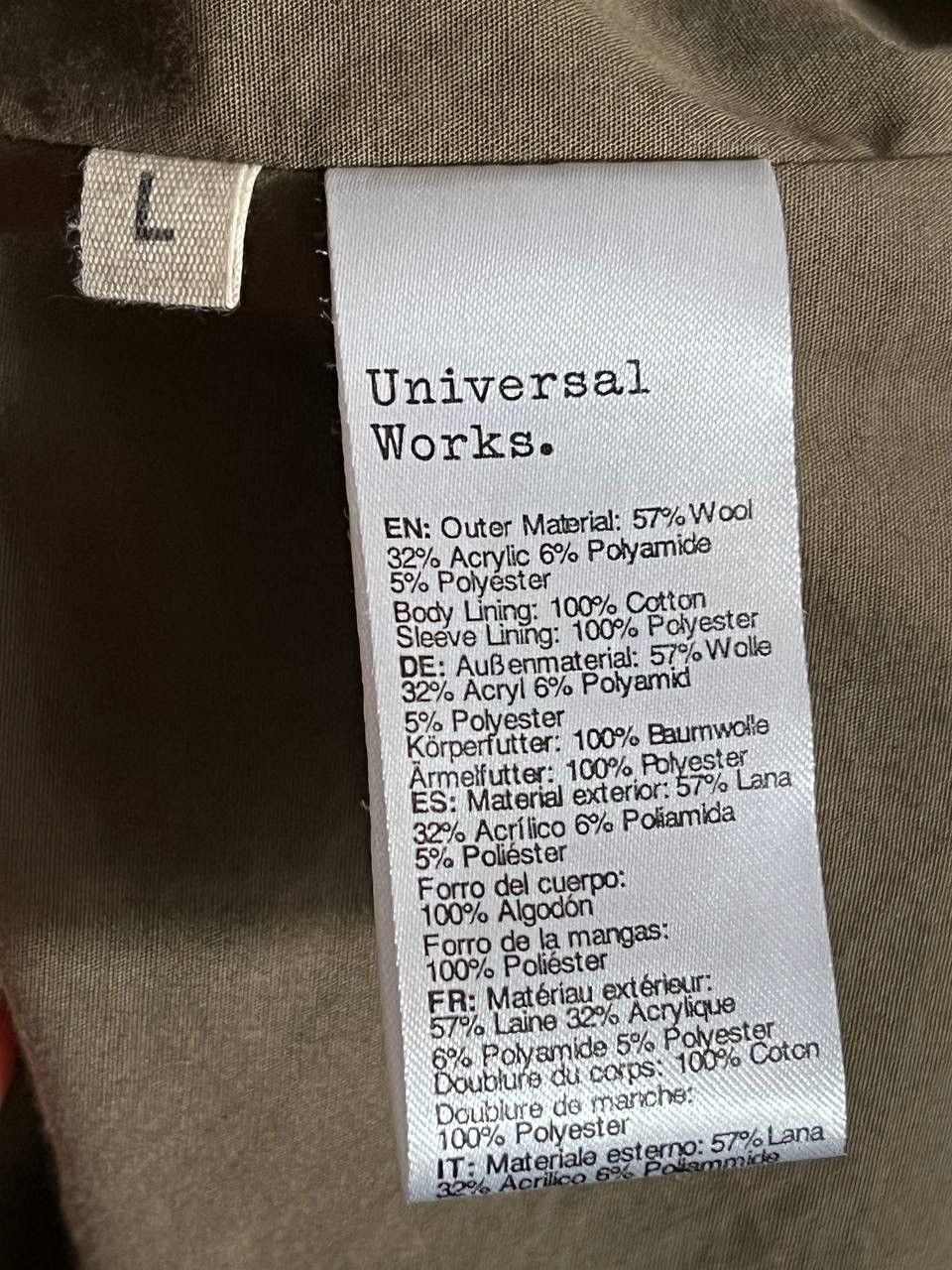 Universal Works Tweed overcoat olive Size US L / EU 52-54 / 3 - 3 Thumbnail