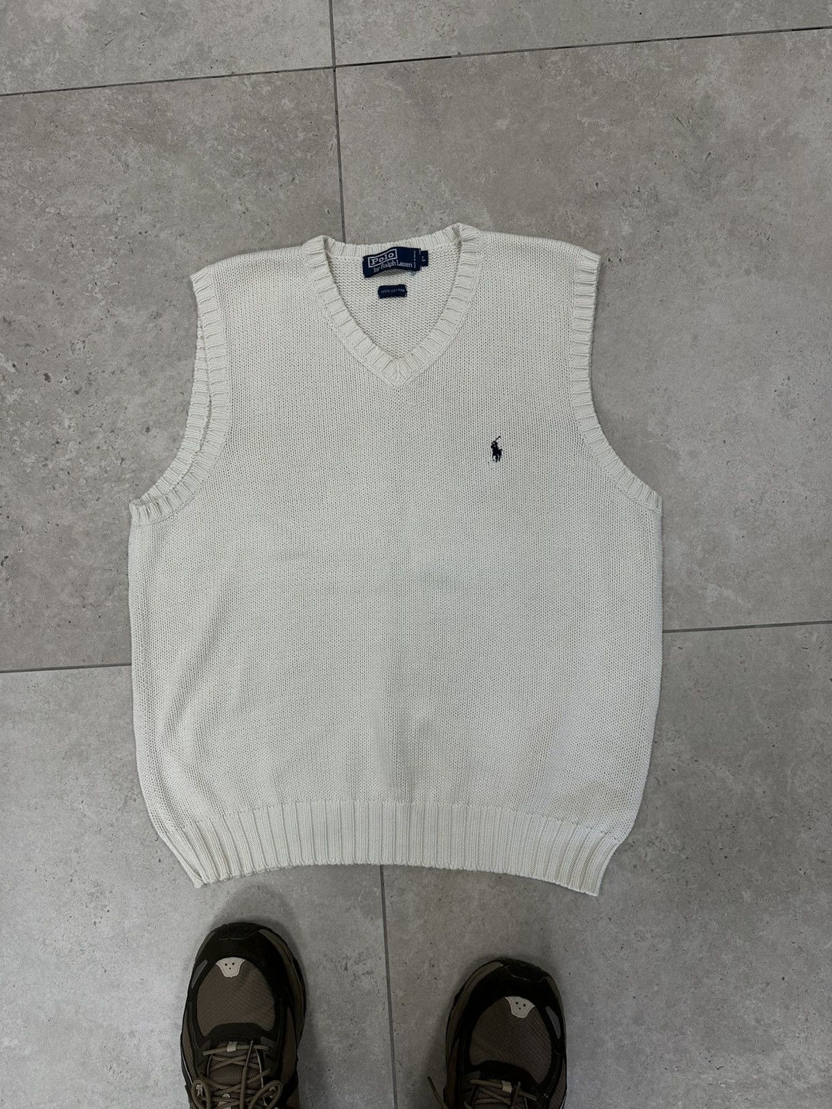 Polo Ralph Lauren × Vintage Vintage polo Ralph Lauren cotton vest Size US L / EU 52-54 / 3 - 1 Thumbnail