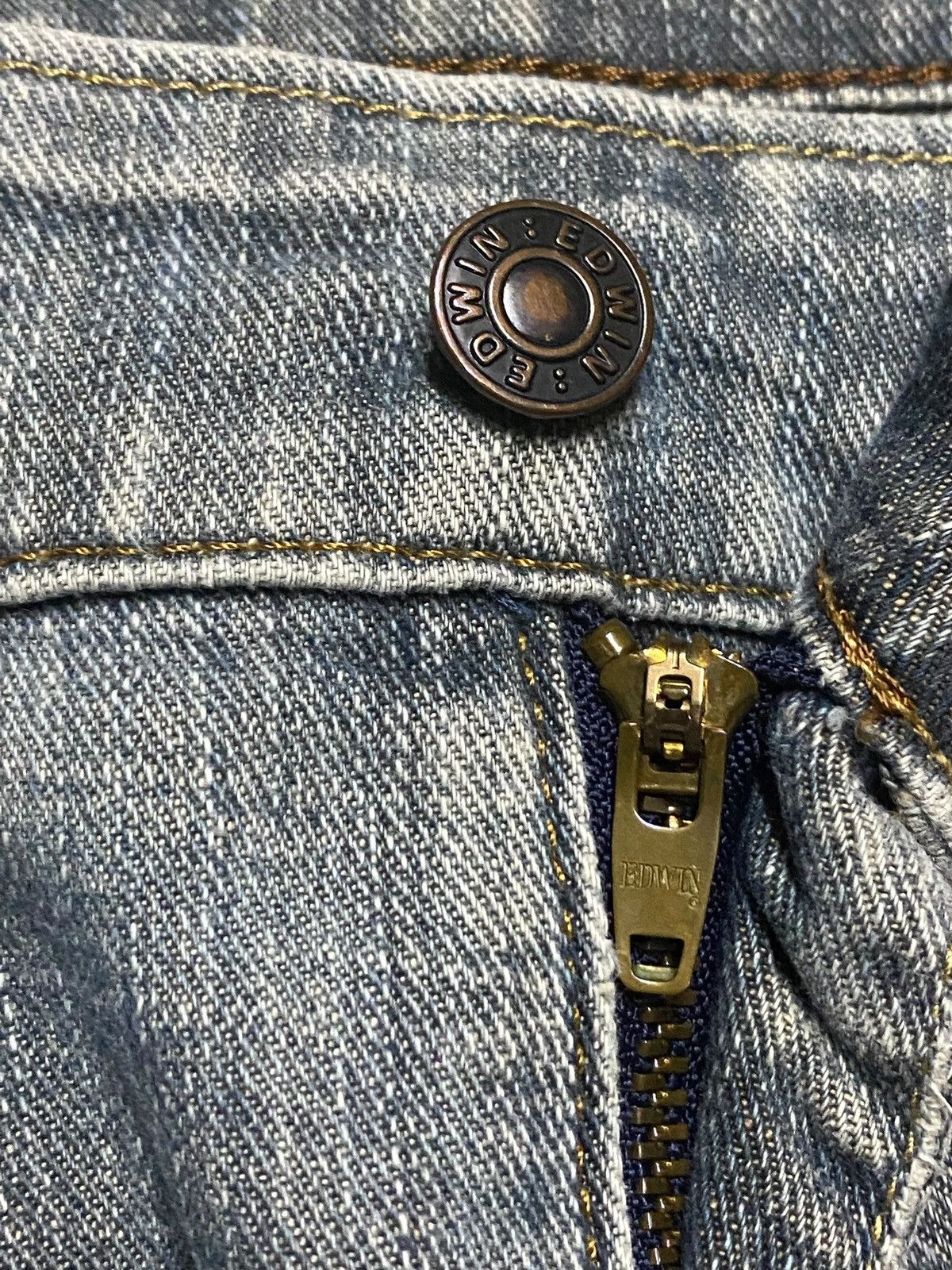 Edwin Vintage Japanese Brand Edwin F503 Faded Distressed Jeans Size US 34 / EU 50 - 10 Thumbnail