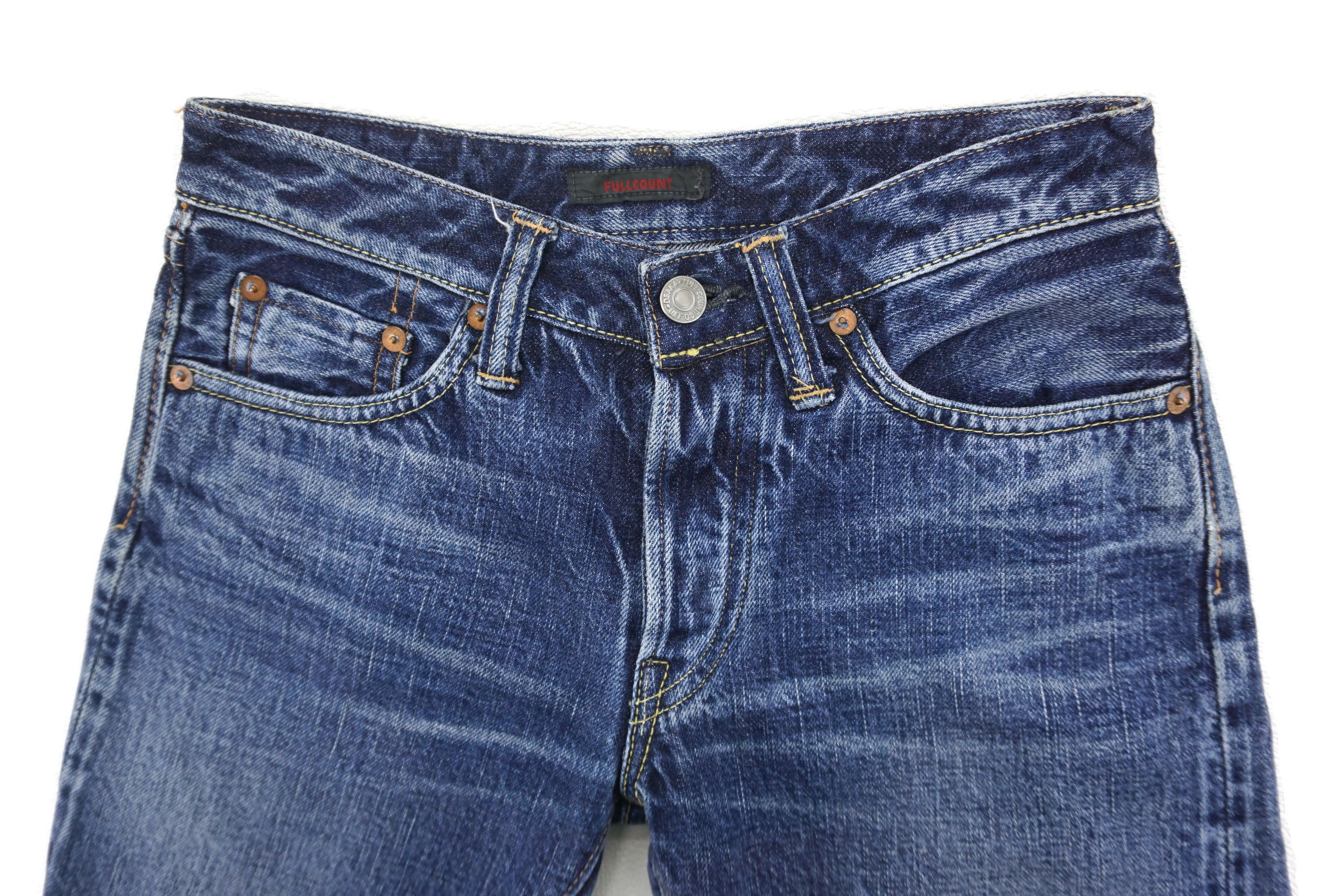 Full Count & Co. Full Count Selvedge Jeans W27xL28.5 Low-Rise Ankle Denim Size 24" / US 00 / IT 34 - 4 Thumbnail