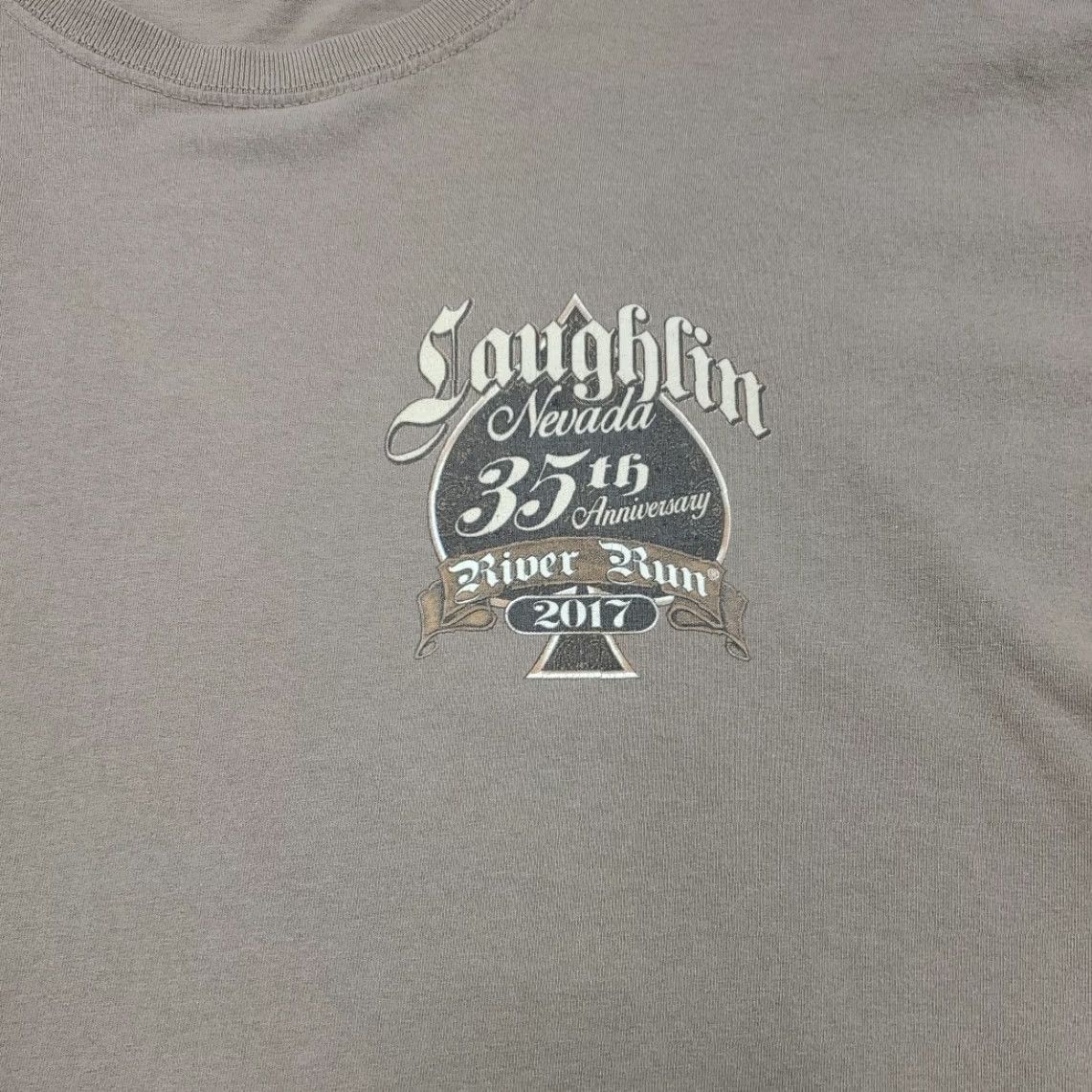 Vintage Laughlin Nevada River Run 35th Rally 2017 Biker T Shirt Mens XL Short Sleeve USA Made Size US XL / EU 56 / 4 - 6 Thumbnail