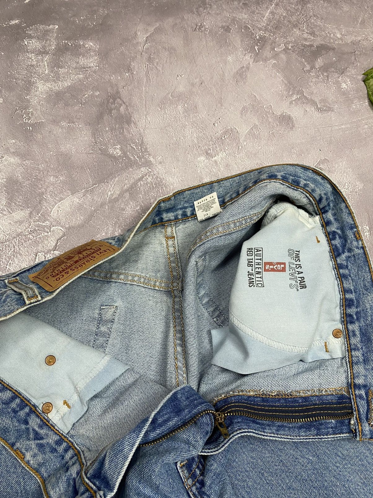 Jean × Levi's × Vintage Vintage Levis 550 1999 Jeans Baggy Wash Denim Blue Size US 36 / EU 52 - 15 Thumbnail