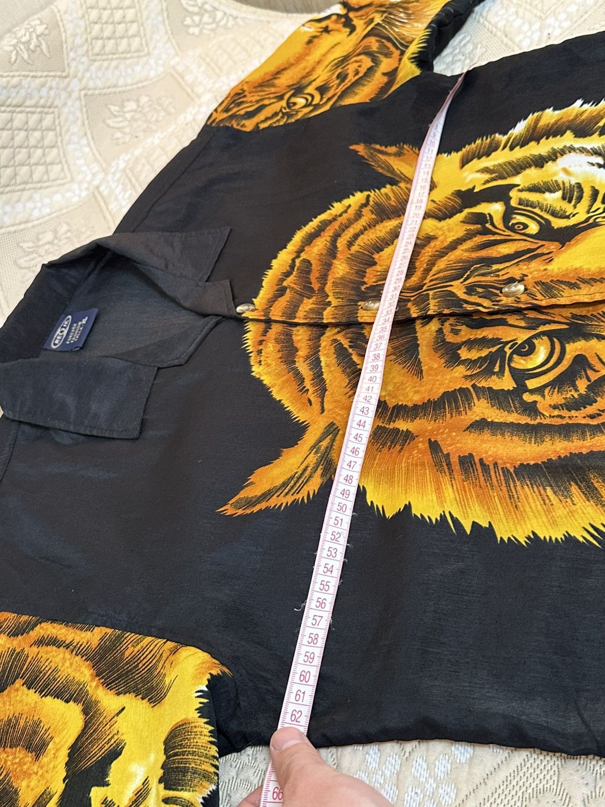 Vintage 🔥 Crazy Vintage Animal Tiger Button Up Shirt Hawaiian Anime Size US XL / EU 56 / 4 - 5 Thumbnail