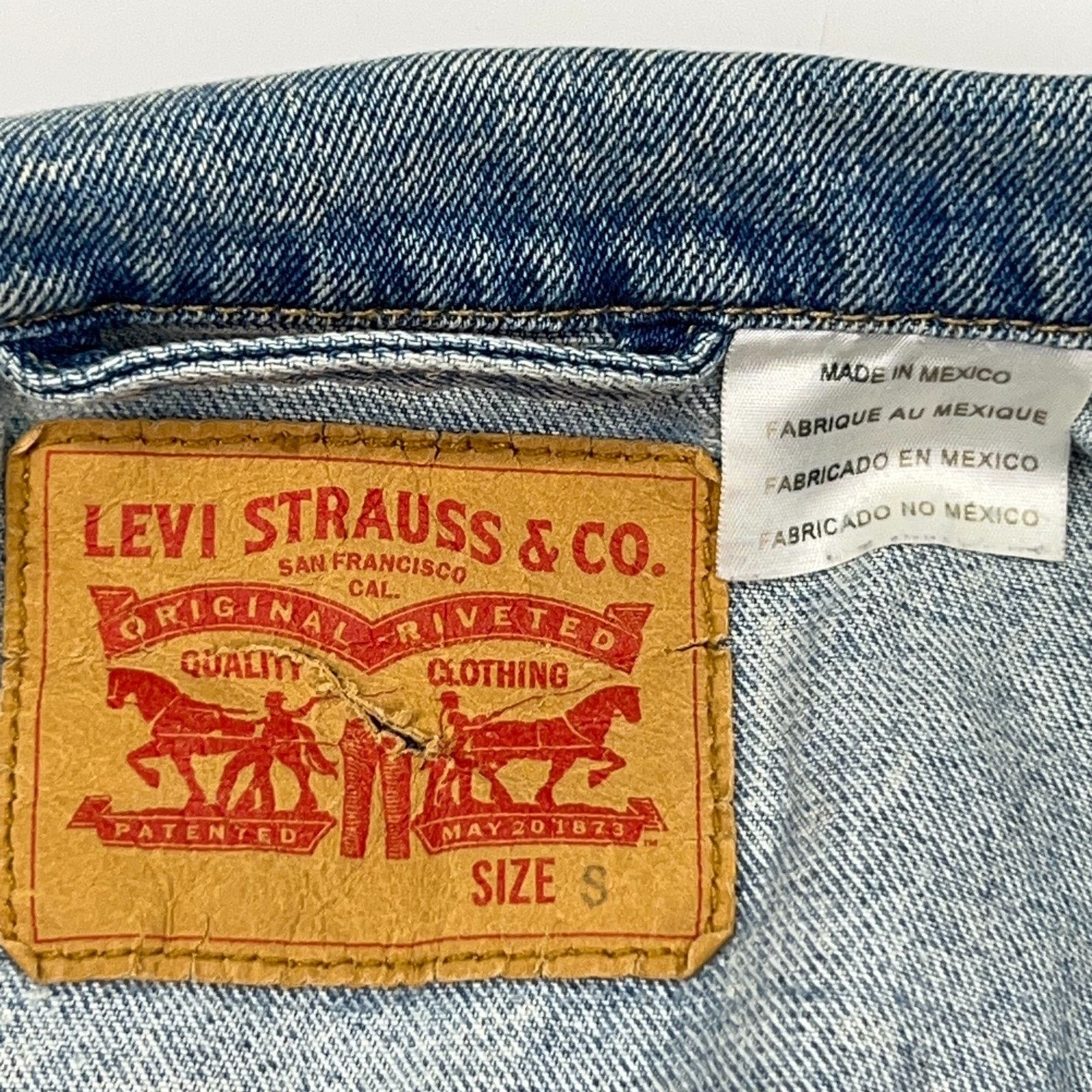 Levi's Levis Acid Wash Denim Jean Trucker Jacket Cloud Blue S Small Size US S / EU 44-46 / 1 - 11 Thumbnail