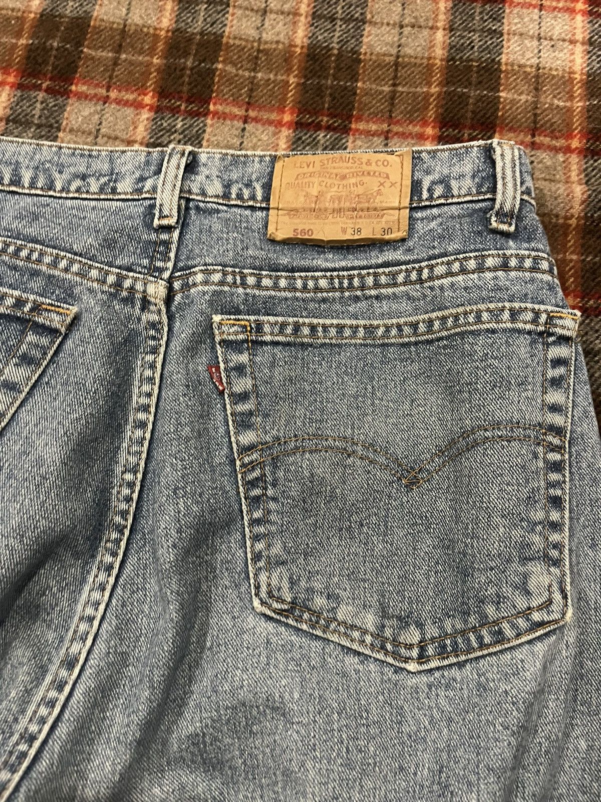 Levi's Vintage 1992 Levi’s 560 light Wash baggy tapered Jeans 38 Size US 38 / EU 54 - 11 Thumbnail