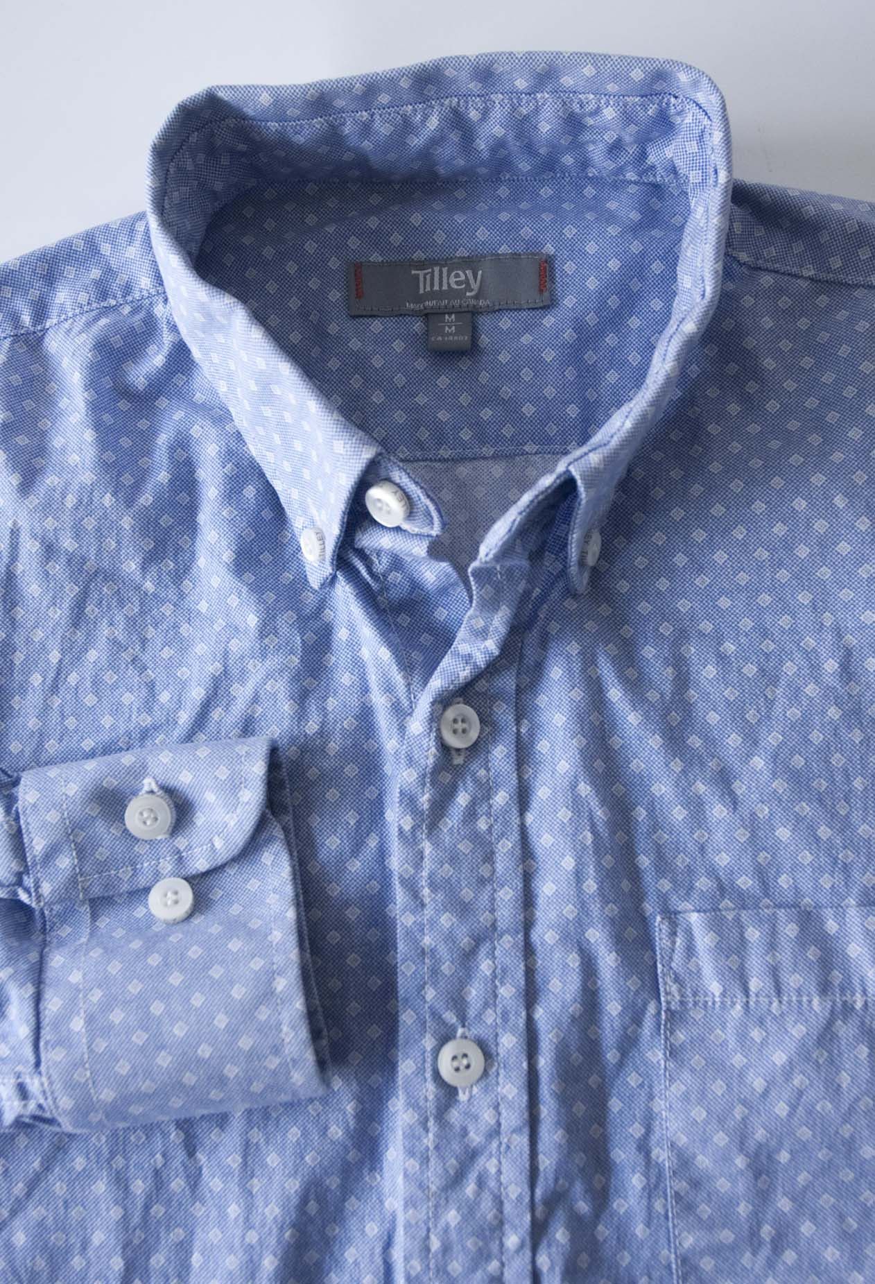 Tilley Tilley Shirt Blue Square Graphic Size M | Grailed