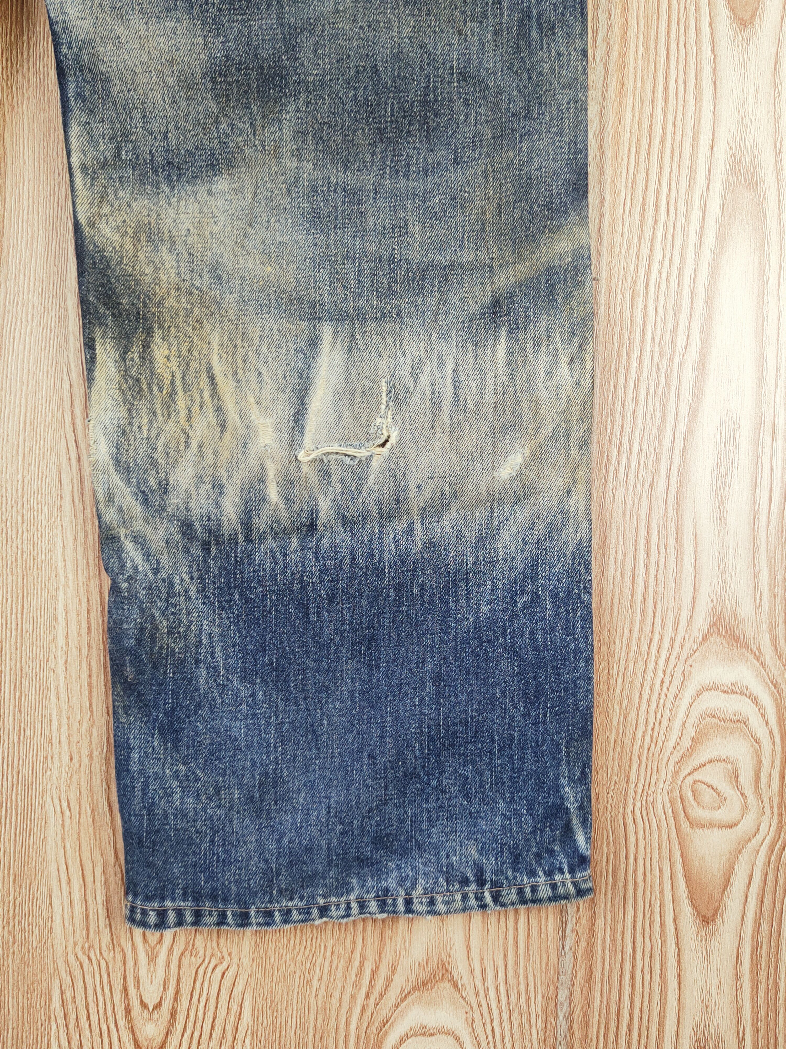 Levi's DL Levi's Dark Blue Faded Distressed Ripped Jeans #W021 Size US 34 / EU 50 - 13 Thumbnail
