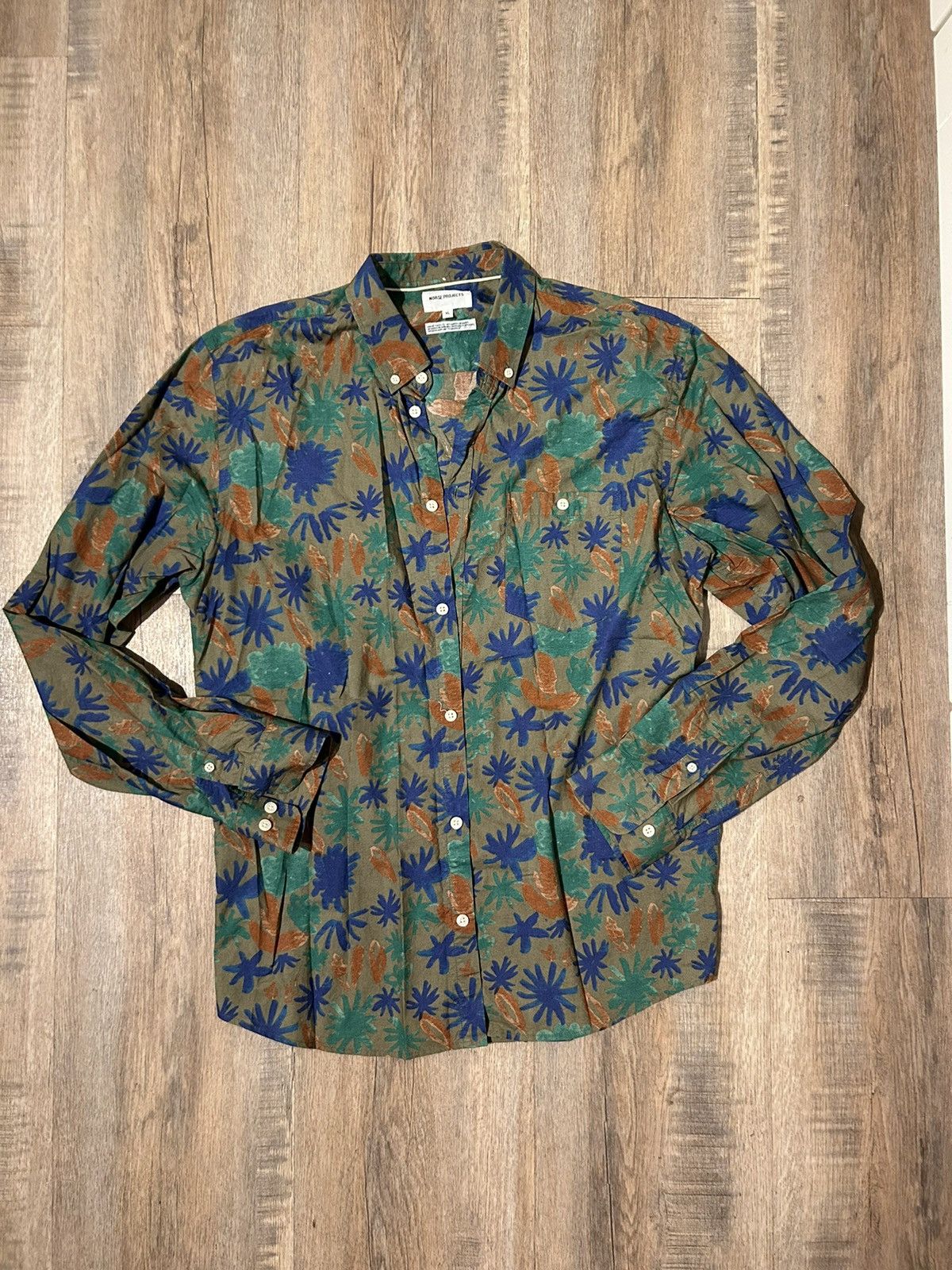 Norse Projects Botanical print button down shirt Size US XL / EU 56 / 4 - 2 Thumbnail