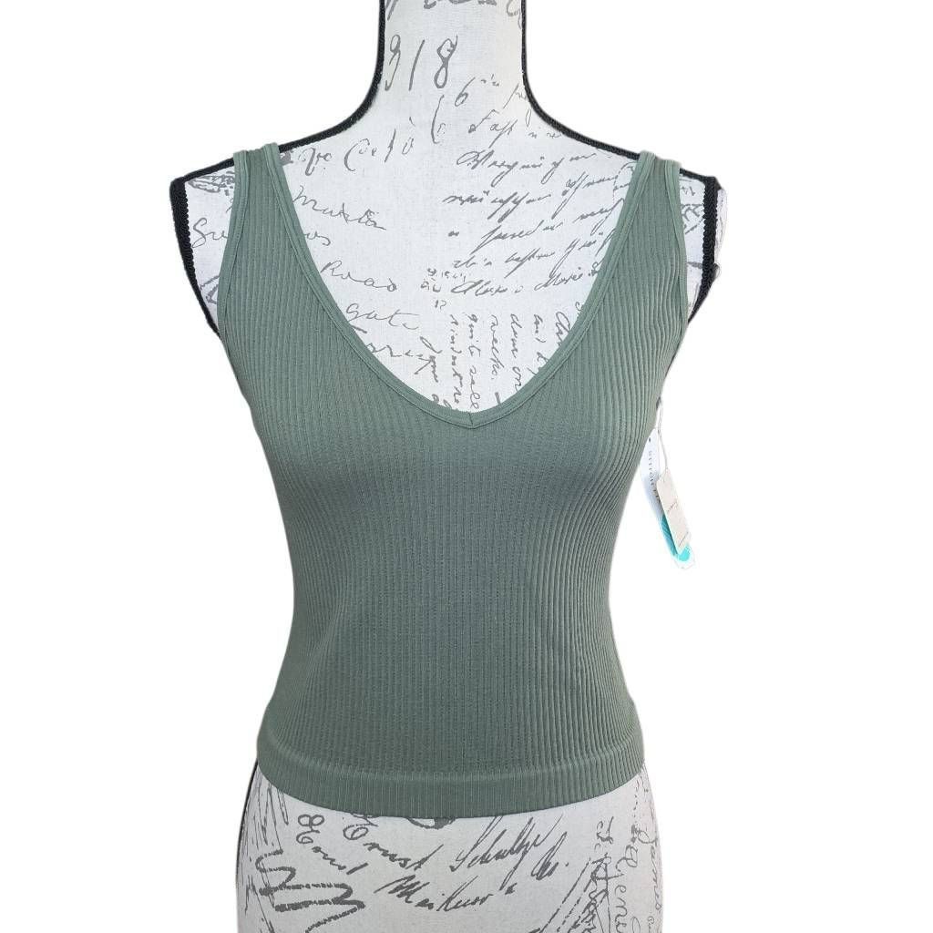Free People Intimately Free People Women's Size Large Army Moss Green Ri Size L / US 10 / IT 46 - 1 Thumbnail
