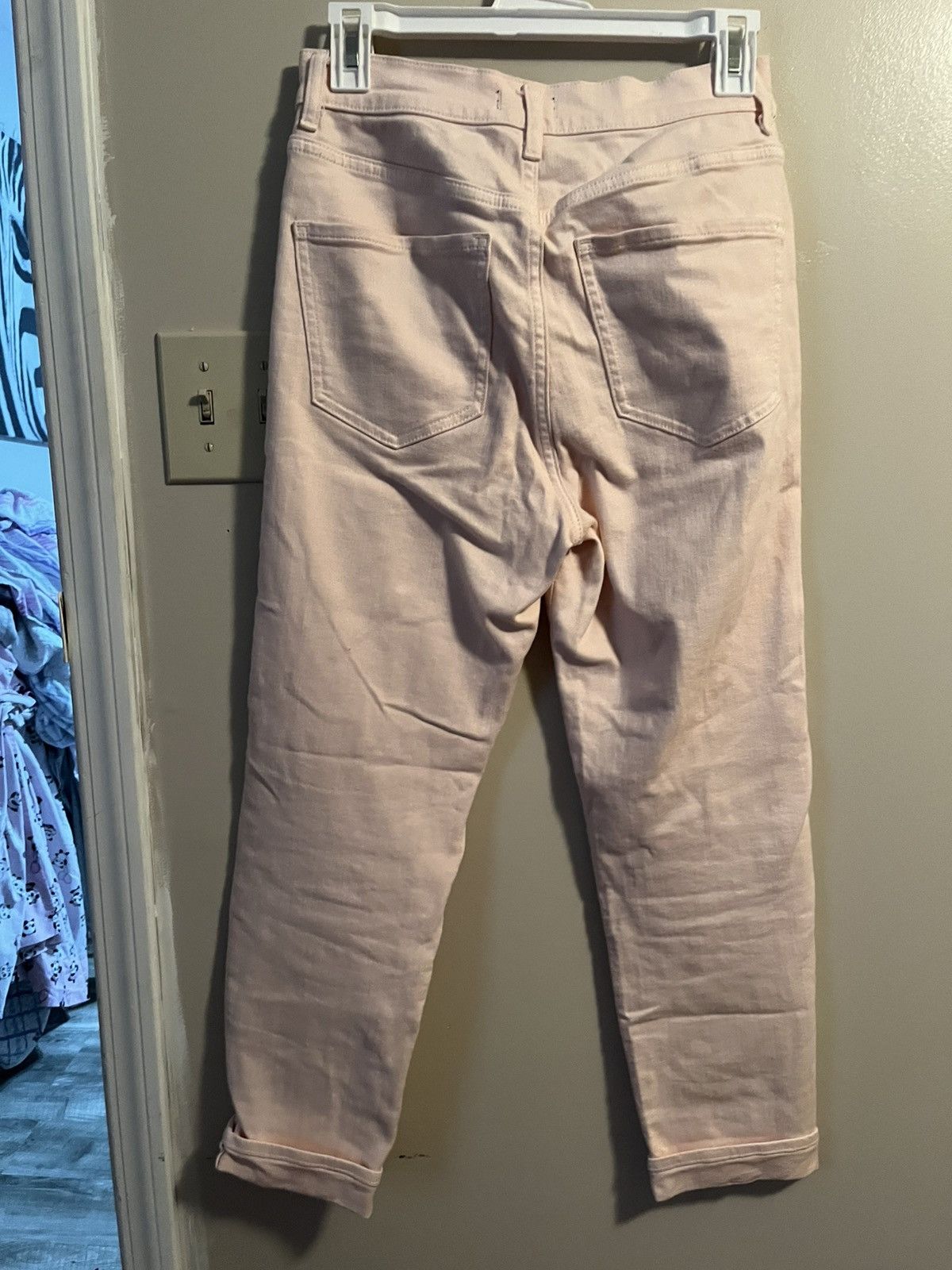 Express Express Light Pink Mom Jeans 00 Super High Rise Size 24" / US 00 / IT 34 - 5 Thumbnail