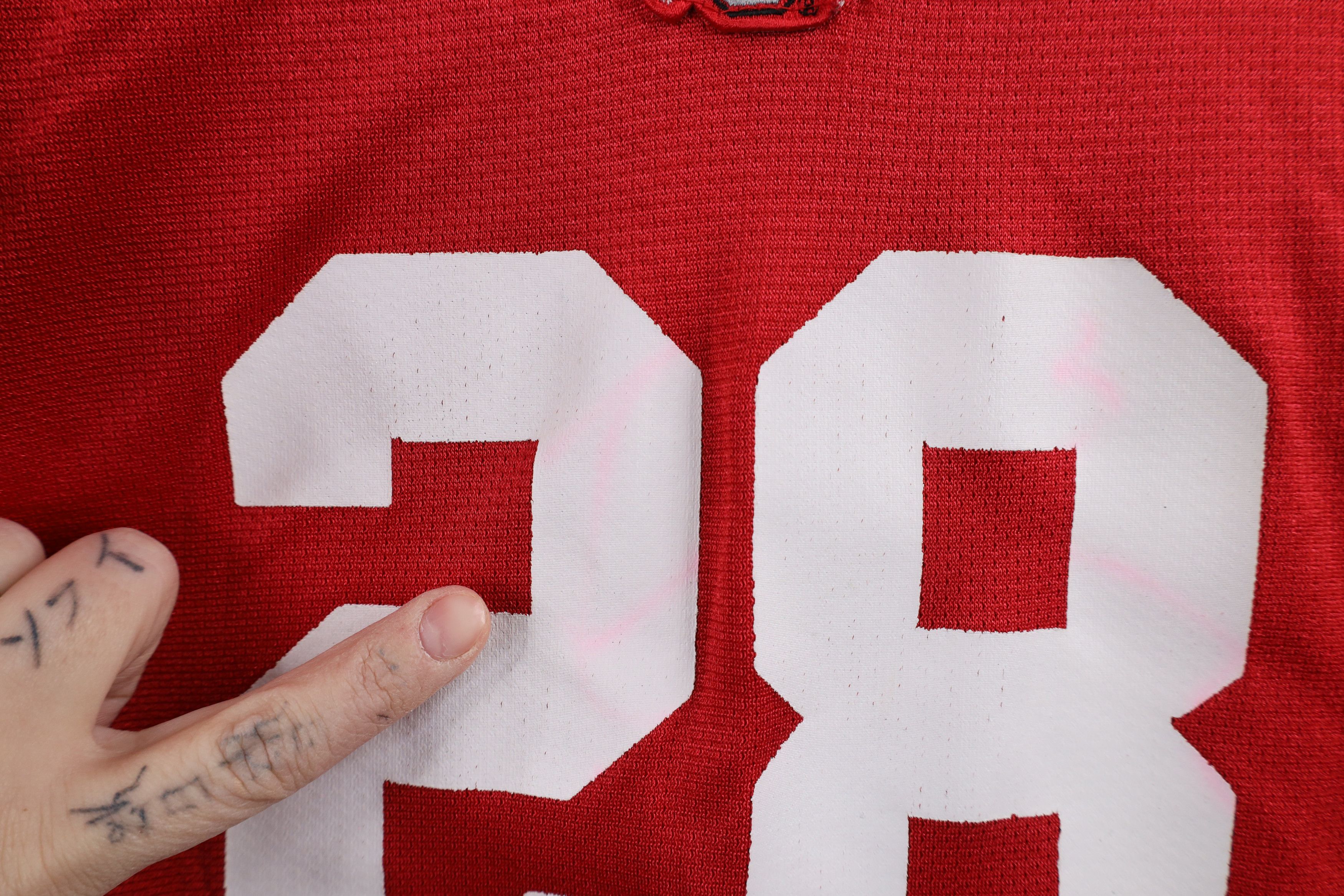 Nike × Vintage Vintage Nike Ohio State University Football Jersey Red Size L / US 10 / IT 46 - 9 Thumbnail