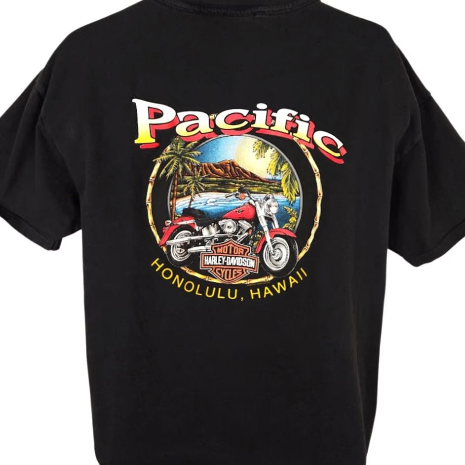 Harley Davidson VINTAGE Harley-Davidson T Shirt Mens XL Black 90s Panhead Honolulu USA Harley-Davidson Mens XL Black 90s Panhead Honolulu USA Size US XL / EU 56 / 4 - 6 Thumbnail