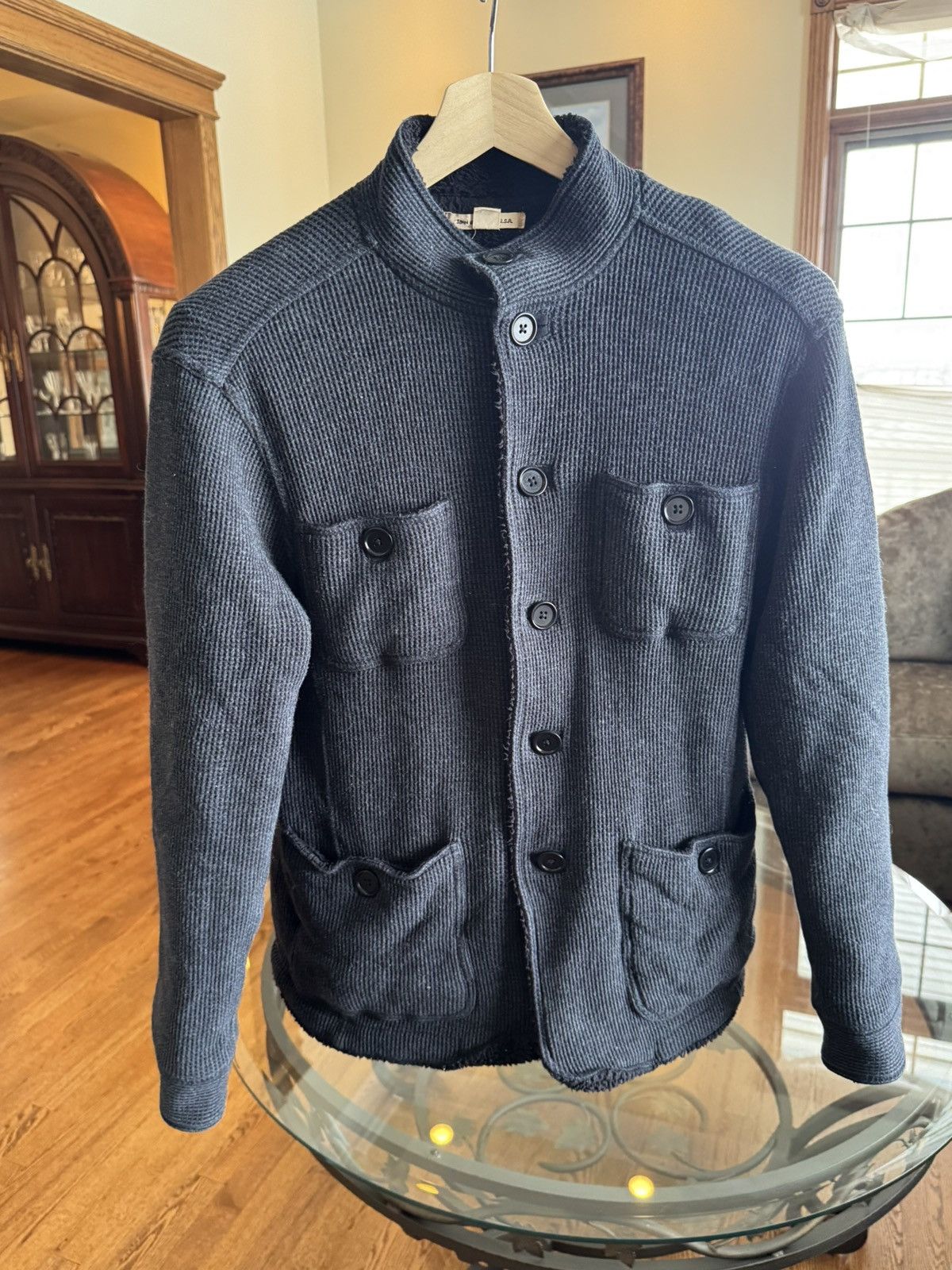 John Varvatos Corduroy and Sherpa Button Up Cardigan Size US S / EU 44-46 / 1 - 1 Thumbnail