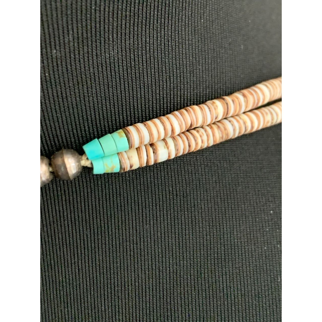 Vintage Native American Turquoise Kewa Santo Domingo Heishi Necklace Size ONE SIZE - 11 Thumbnail