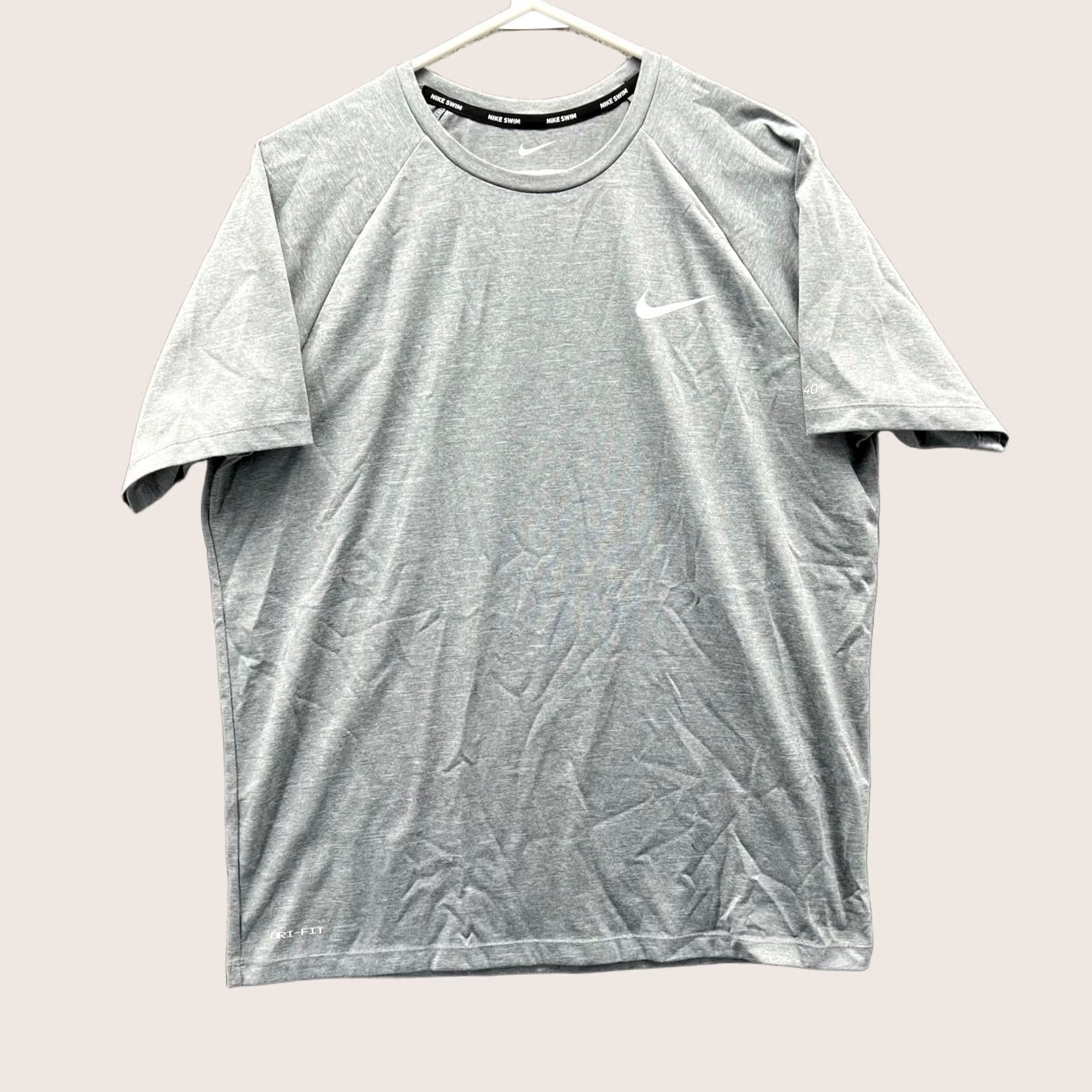 Nike Nike Shirt Men M Gray Dri-Fit Jersey Swoosh Crew Neck Short Sleeve Training All Seasons Size US M / EU 48-50 / 2 - 1 Thumbnail