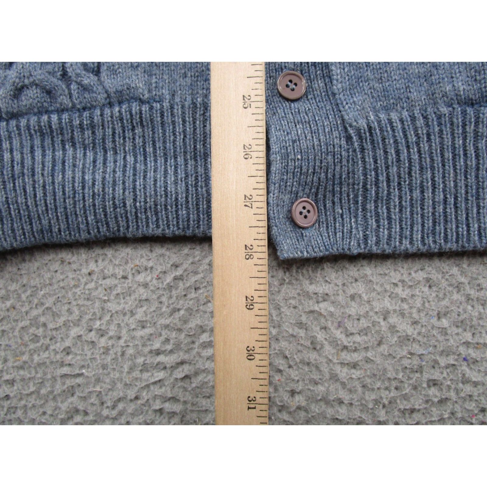 Vintage VINTAGE Manhattan Sports Cardigan Sweater Unisex Adults Blue XL Wool Blend Size L Size US L / EU 52-54 / 3 - 6 Thumbnail